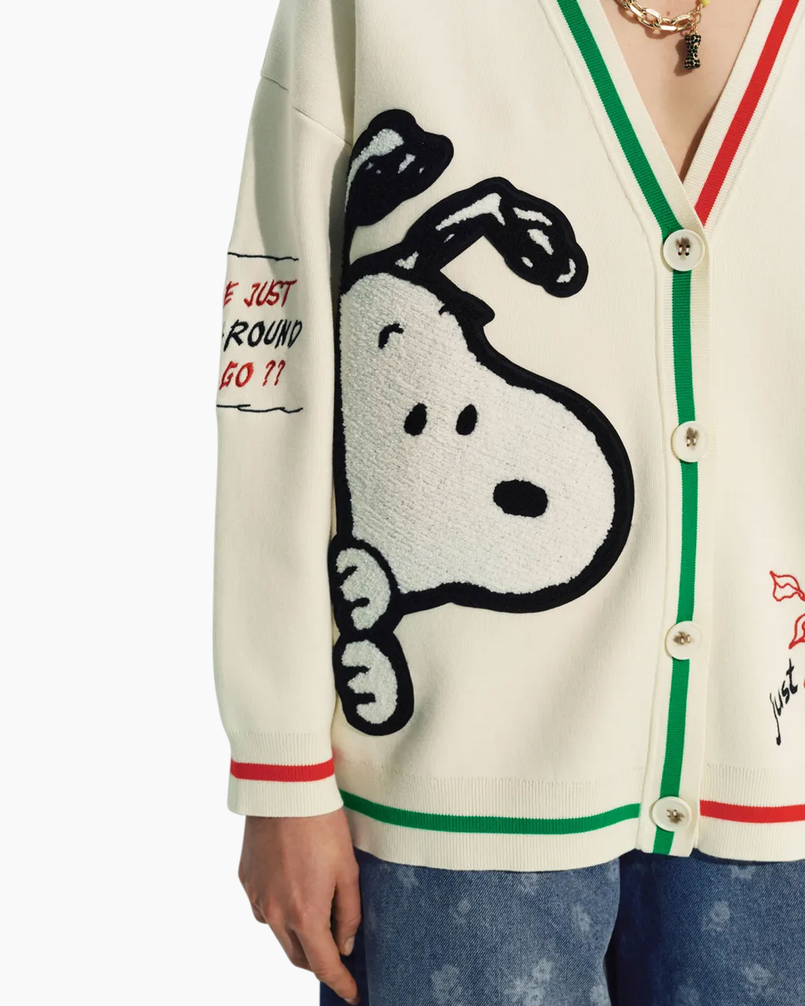 cardigan,  Sweater,  Snoopy,  cartoon,  knit