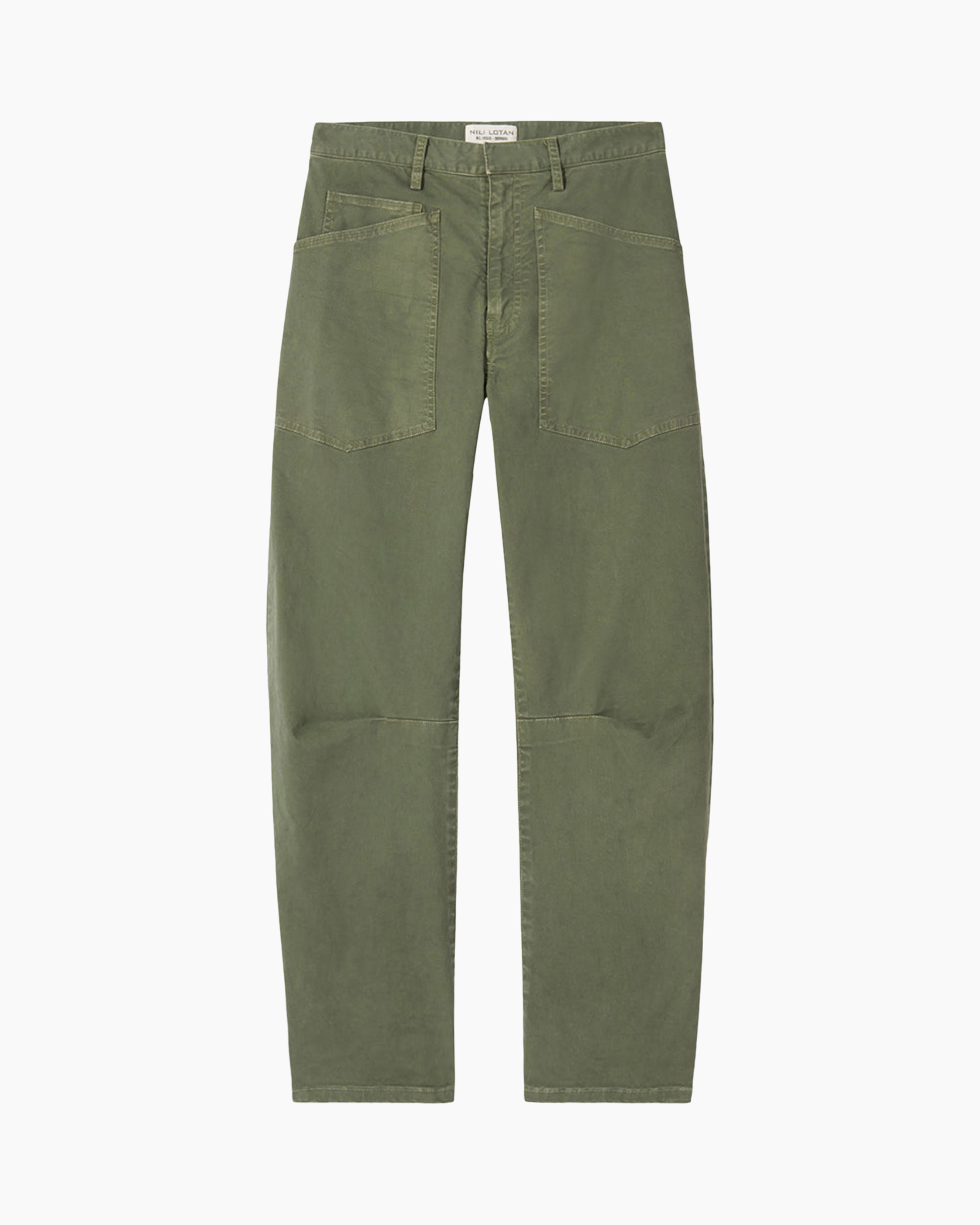 pants, cargo pants, green, wide-leg, front pockets