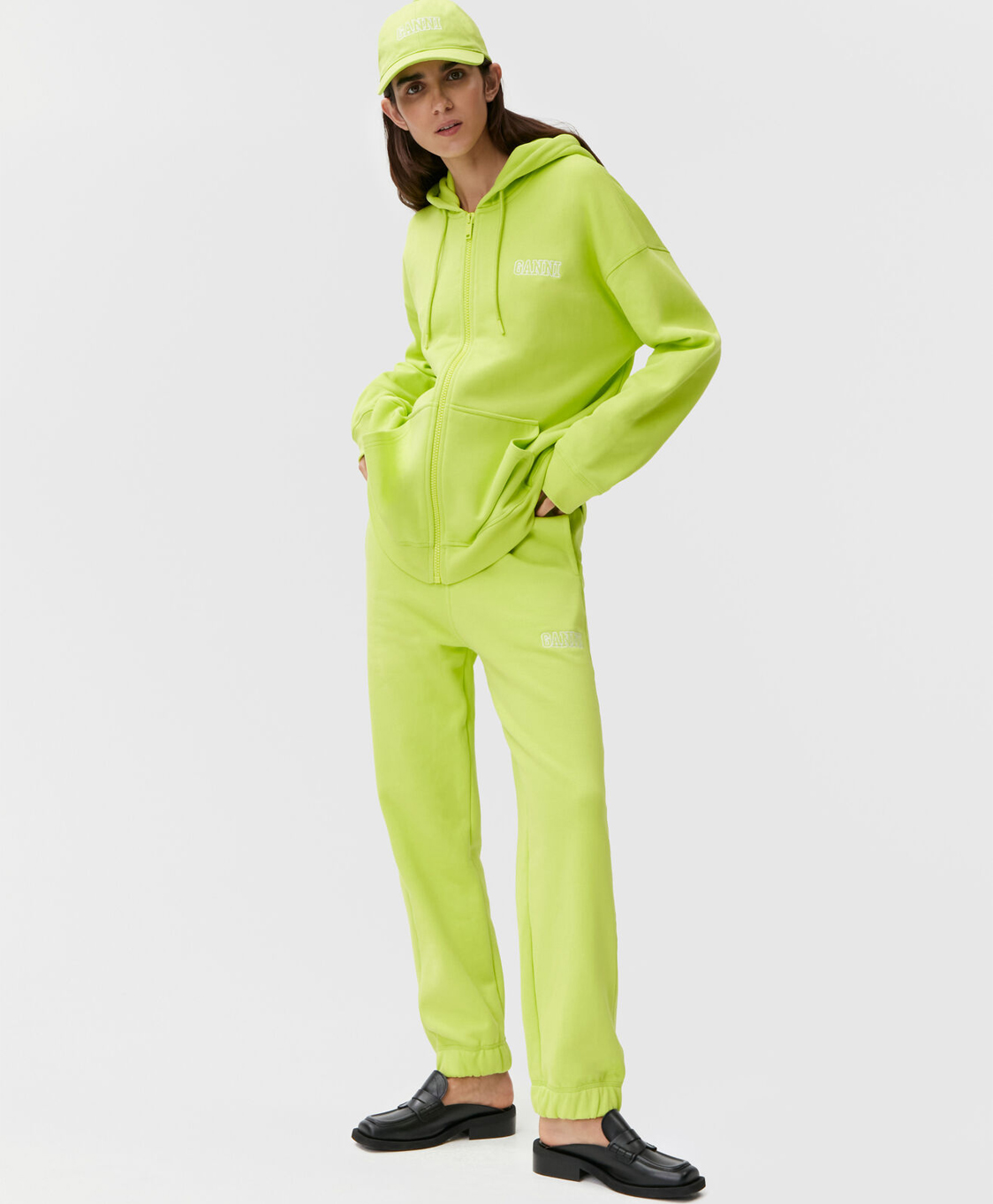 Ganni Joggingbroek T3243 licht groen