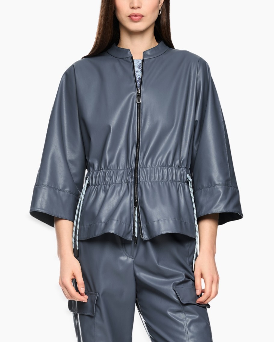 jas, jas, gese gesloten?, elastische taille, driekwarts mouwen