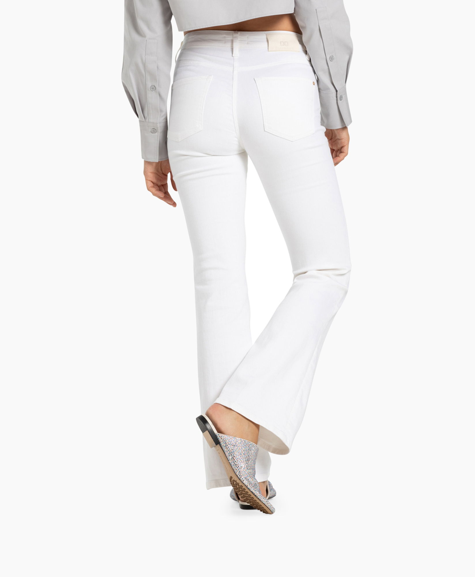 Jeans Paris Flared Off White