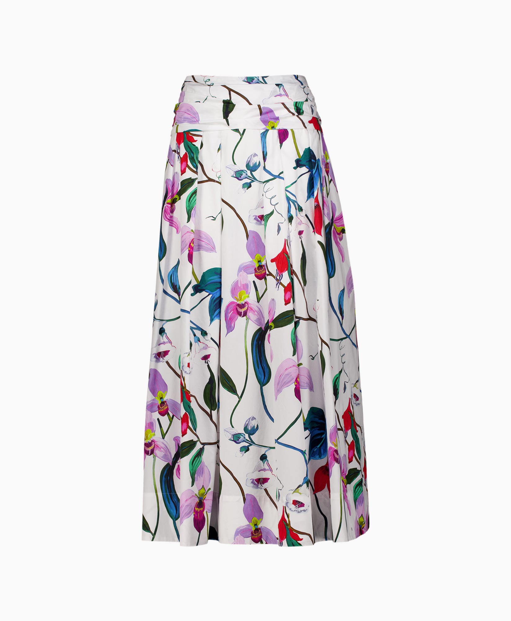 Midi Rok Carrie-j3ap09 Wit