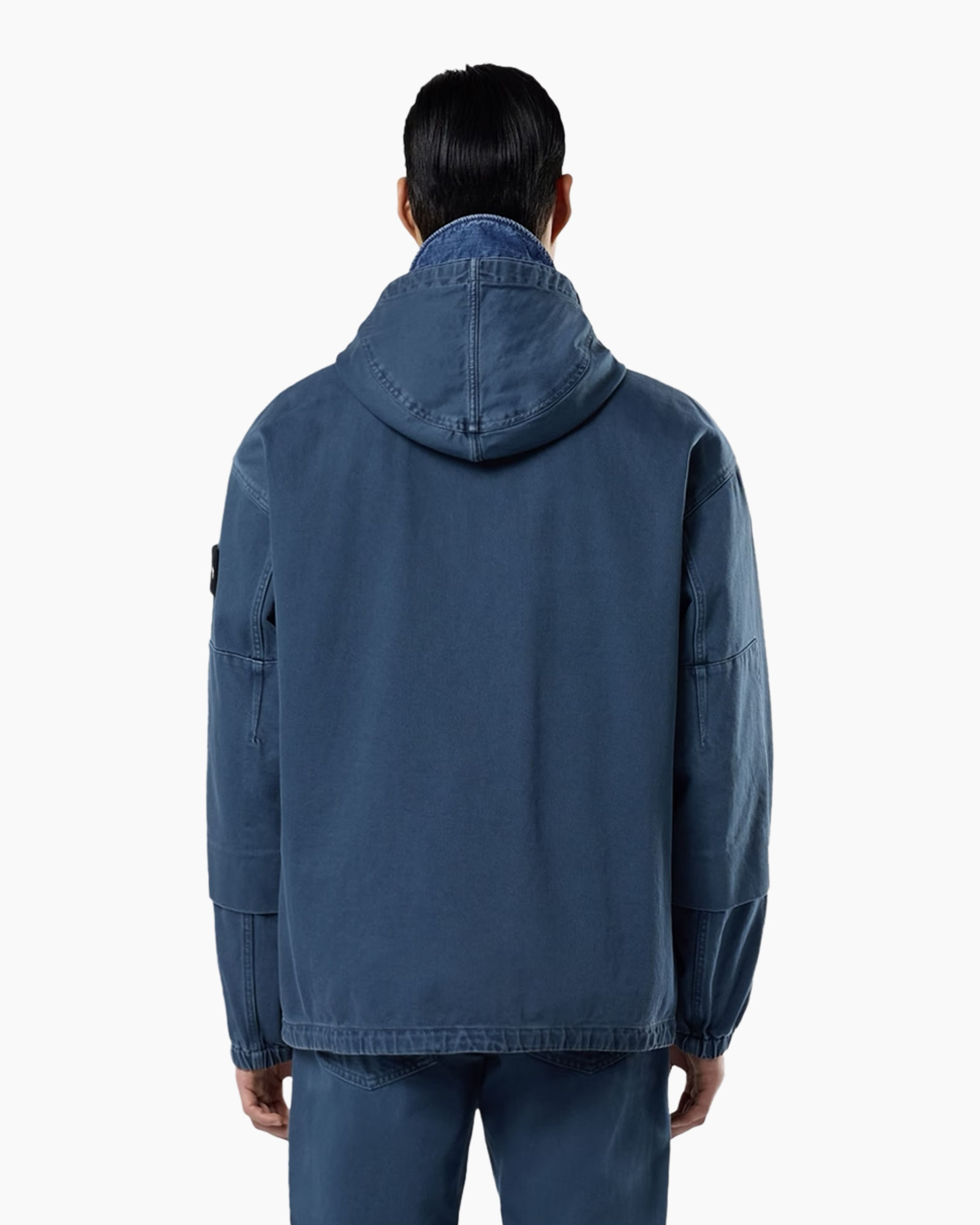 hoodie, jas, blauw, Rits, zak