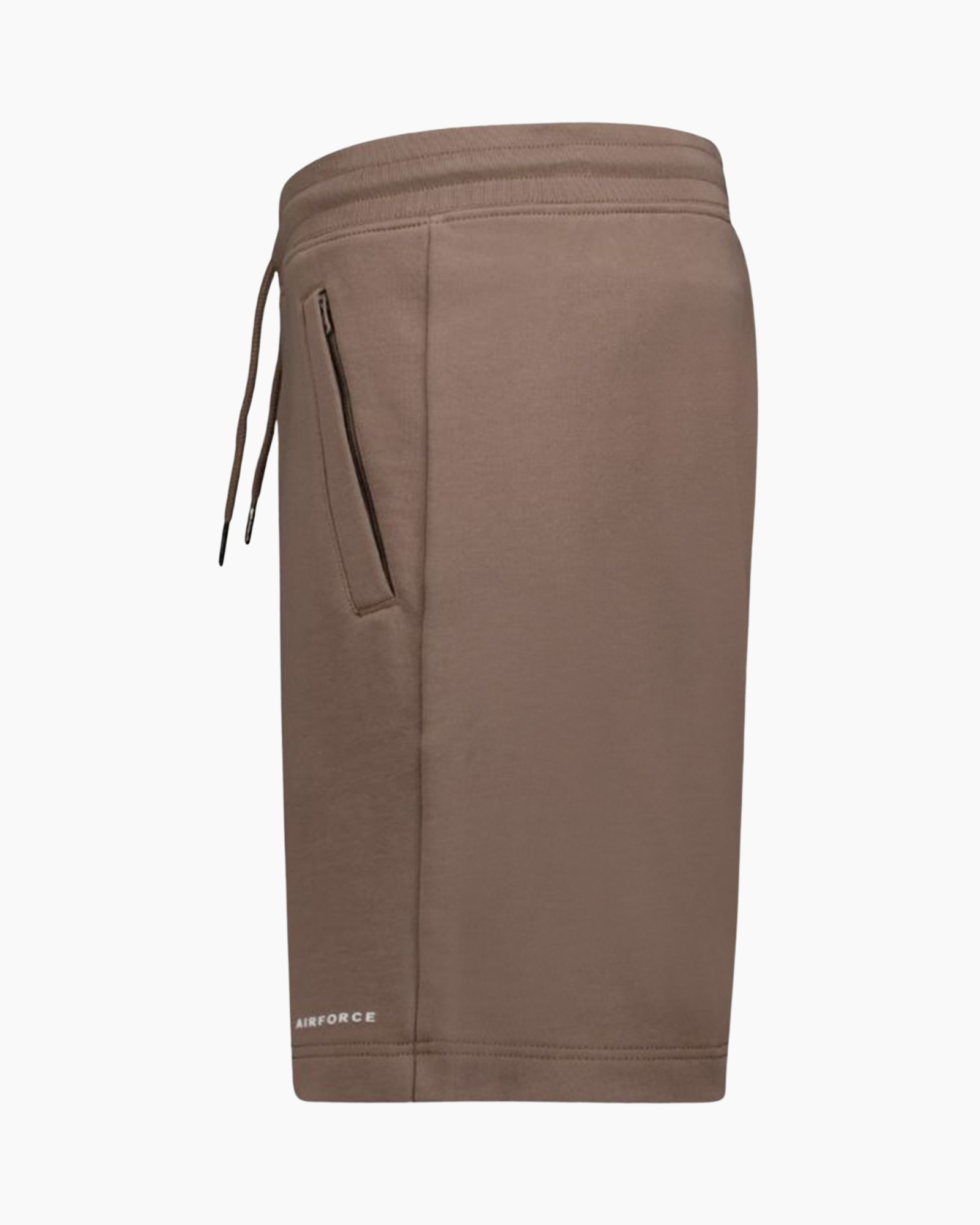 shorts, drawstring, zipper pocket, knee-length, solid color