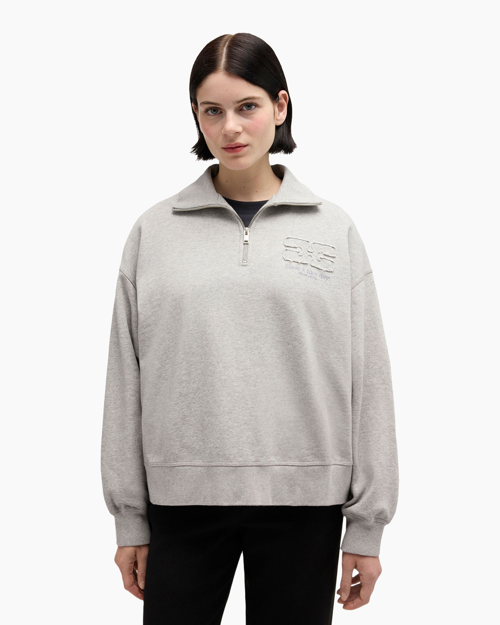 Sweater Isoli Half Zip Groen