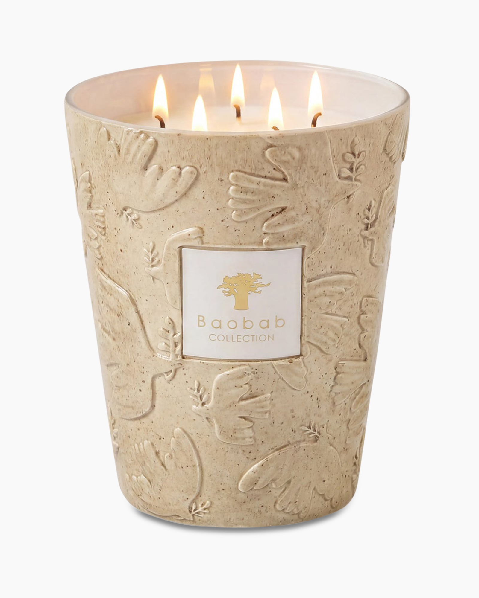 kaars, keramiek, beige, textuur, Baobab Collection