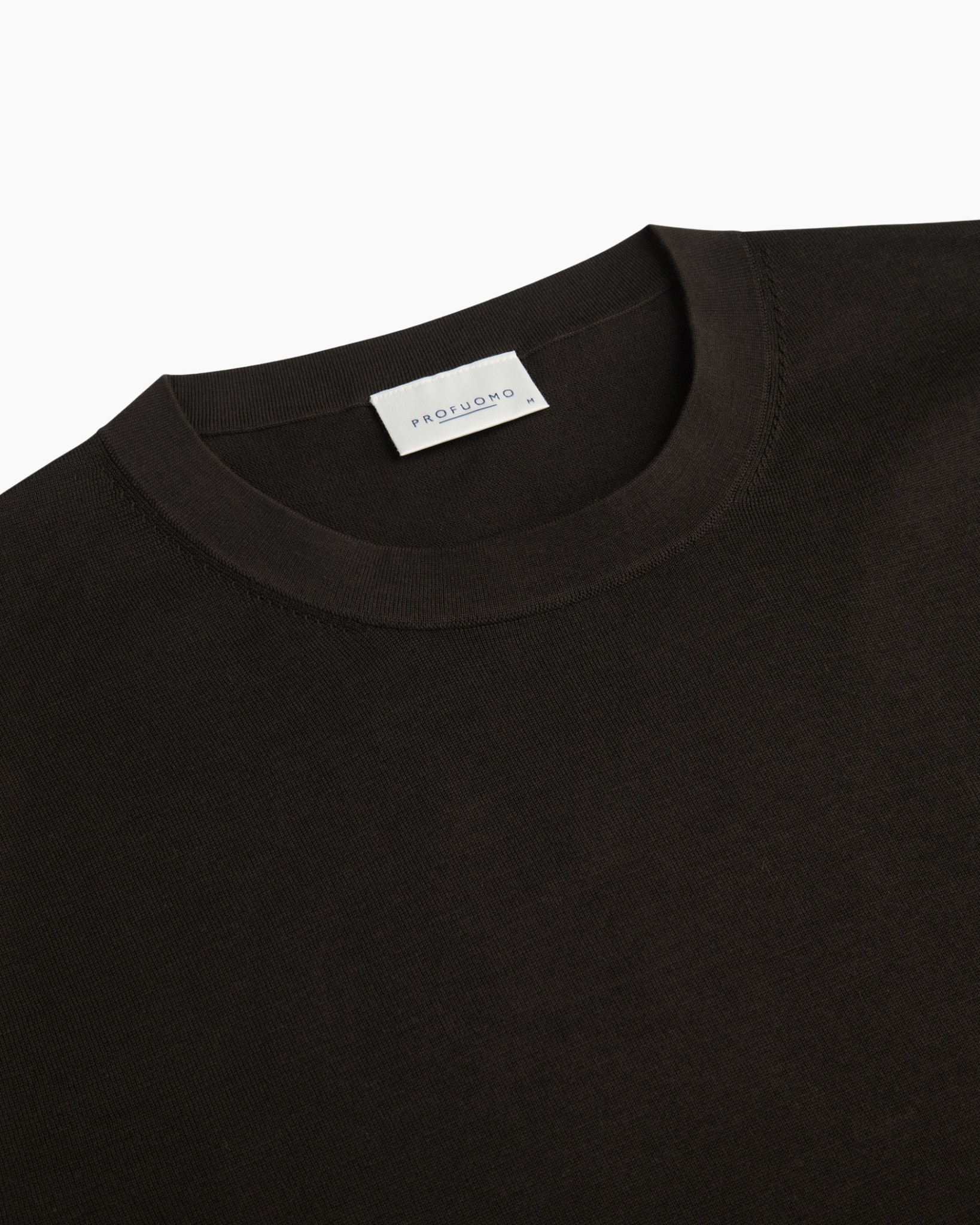t-shirt, crew neck, short sleeves, zwart, katoen