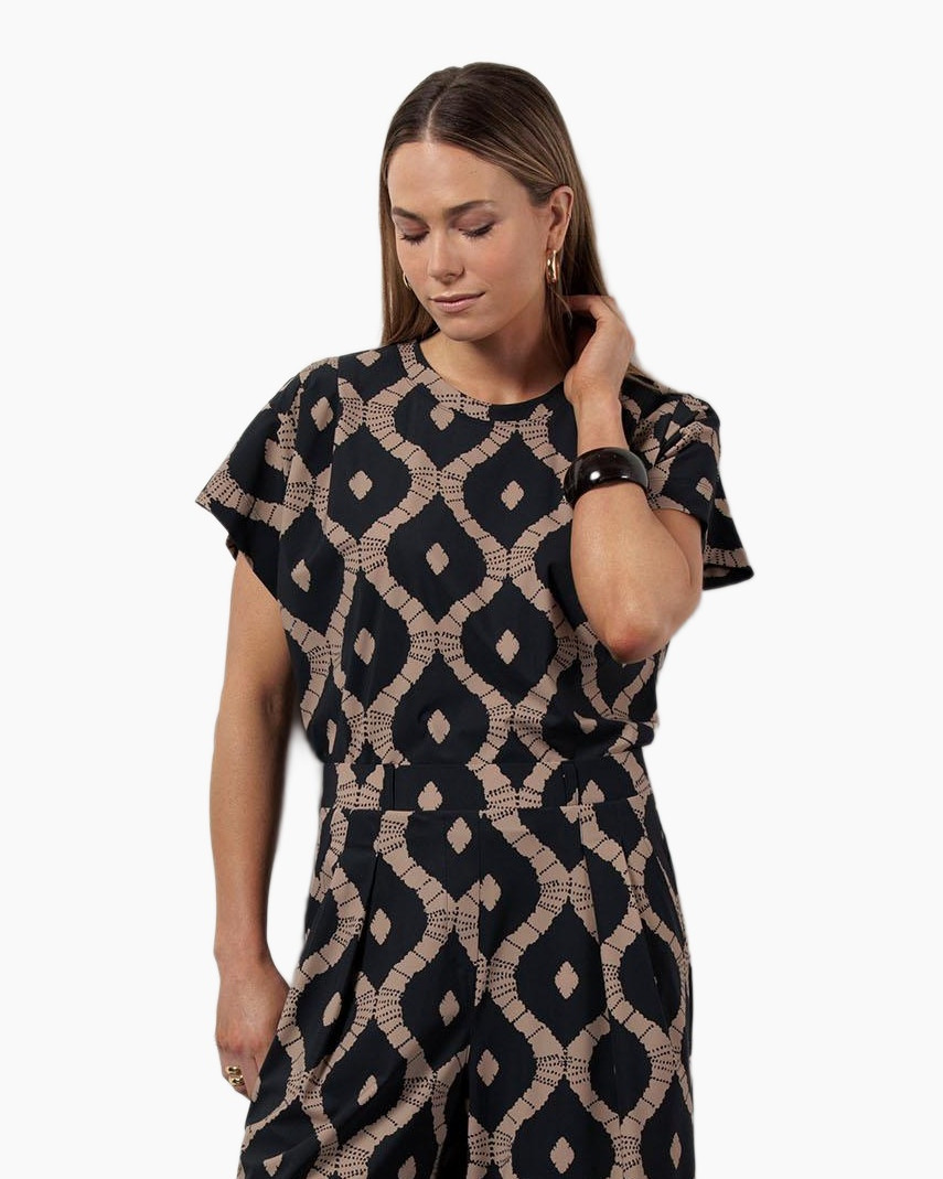 Top Renske Batik Top Rood
