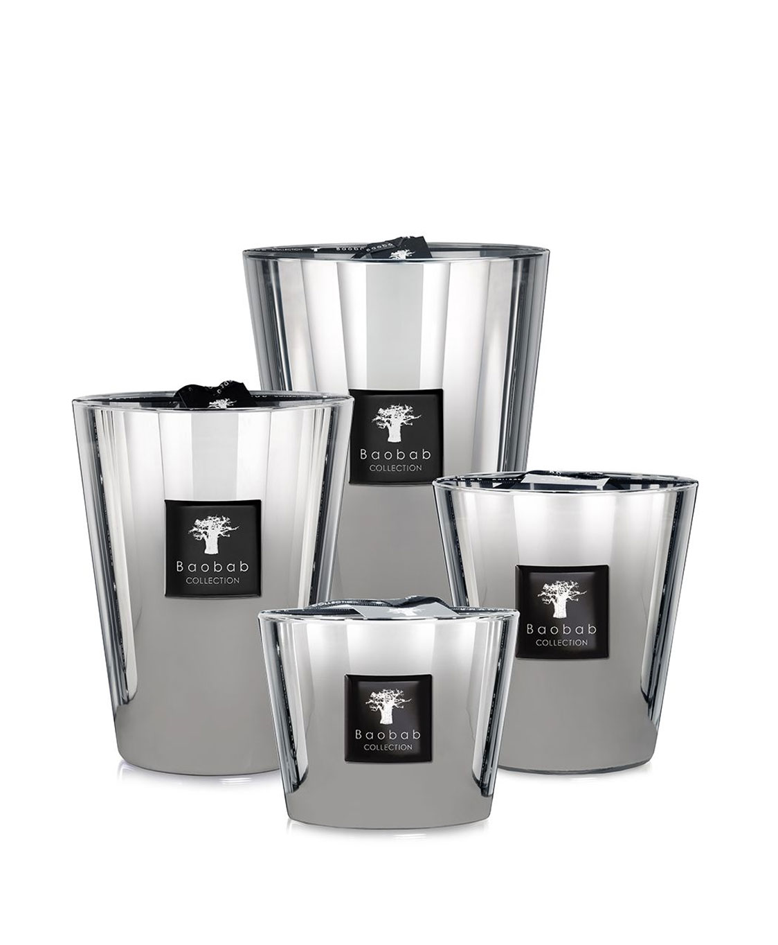 Baobab Geurkaars Max 24 Les Exclusives Zilver