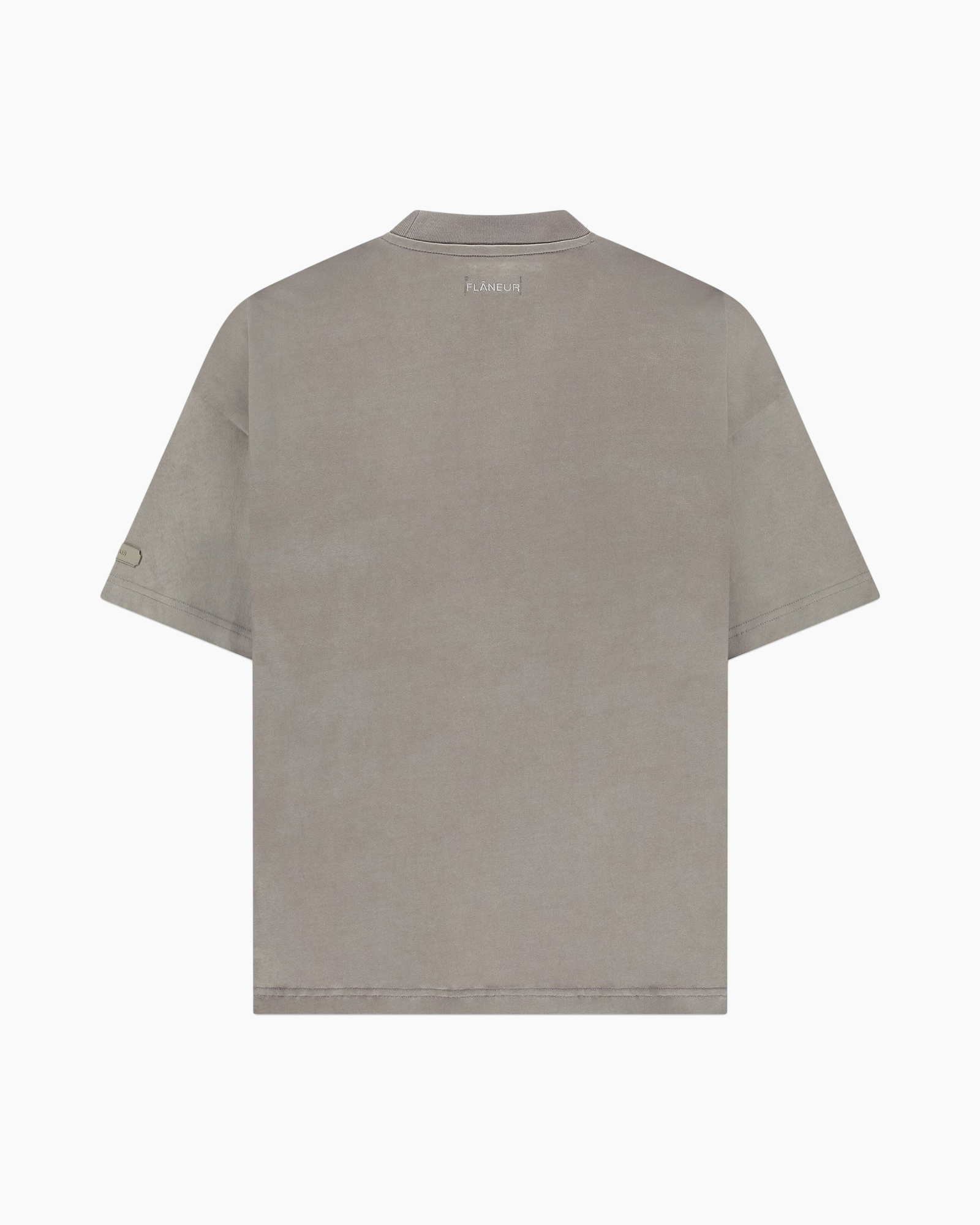 T-shirt Korte Mouw Atelier Tee Rubber Patch Taupe