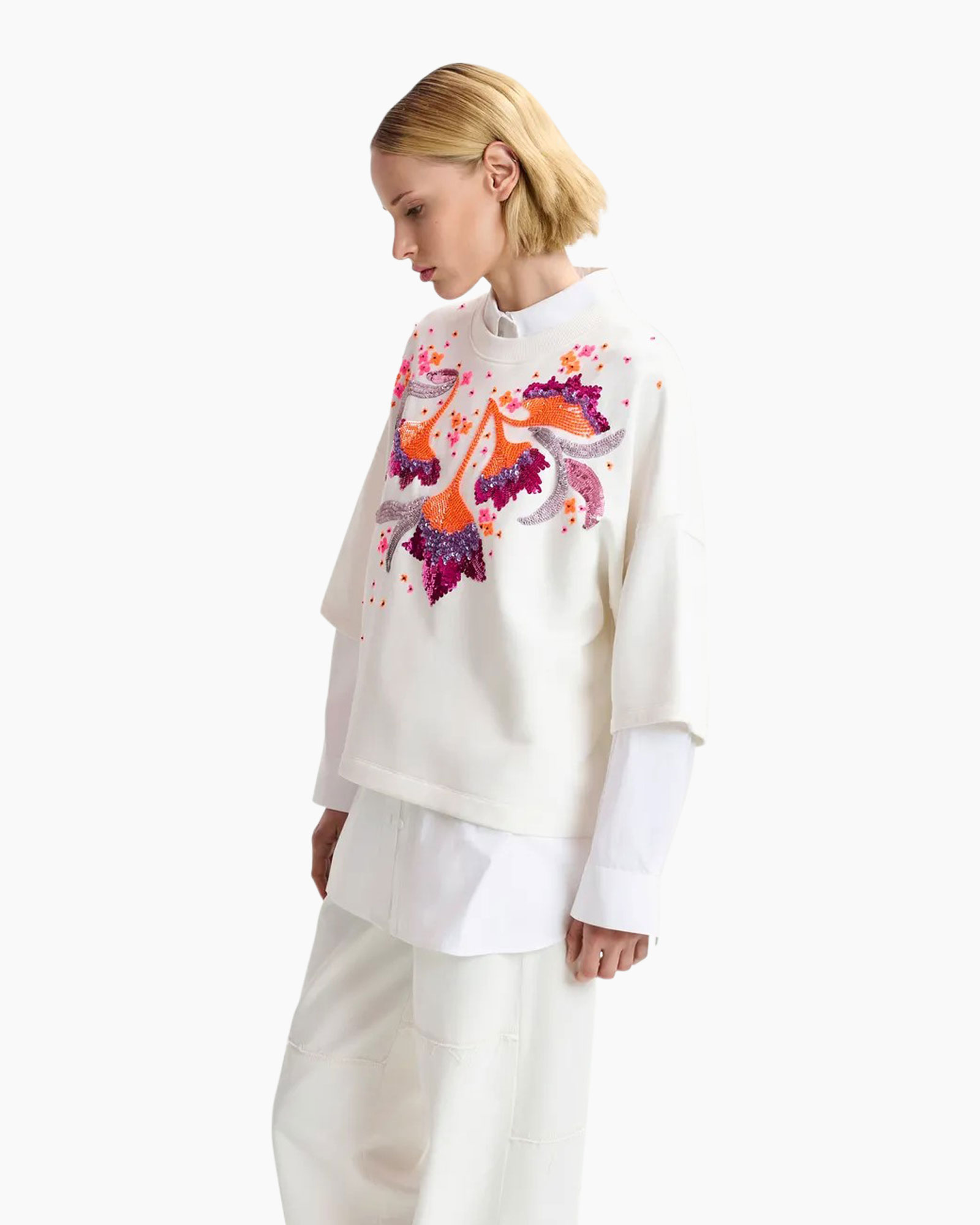 Trui Hotanical Off White
