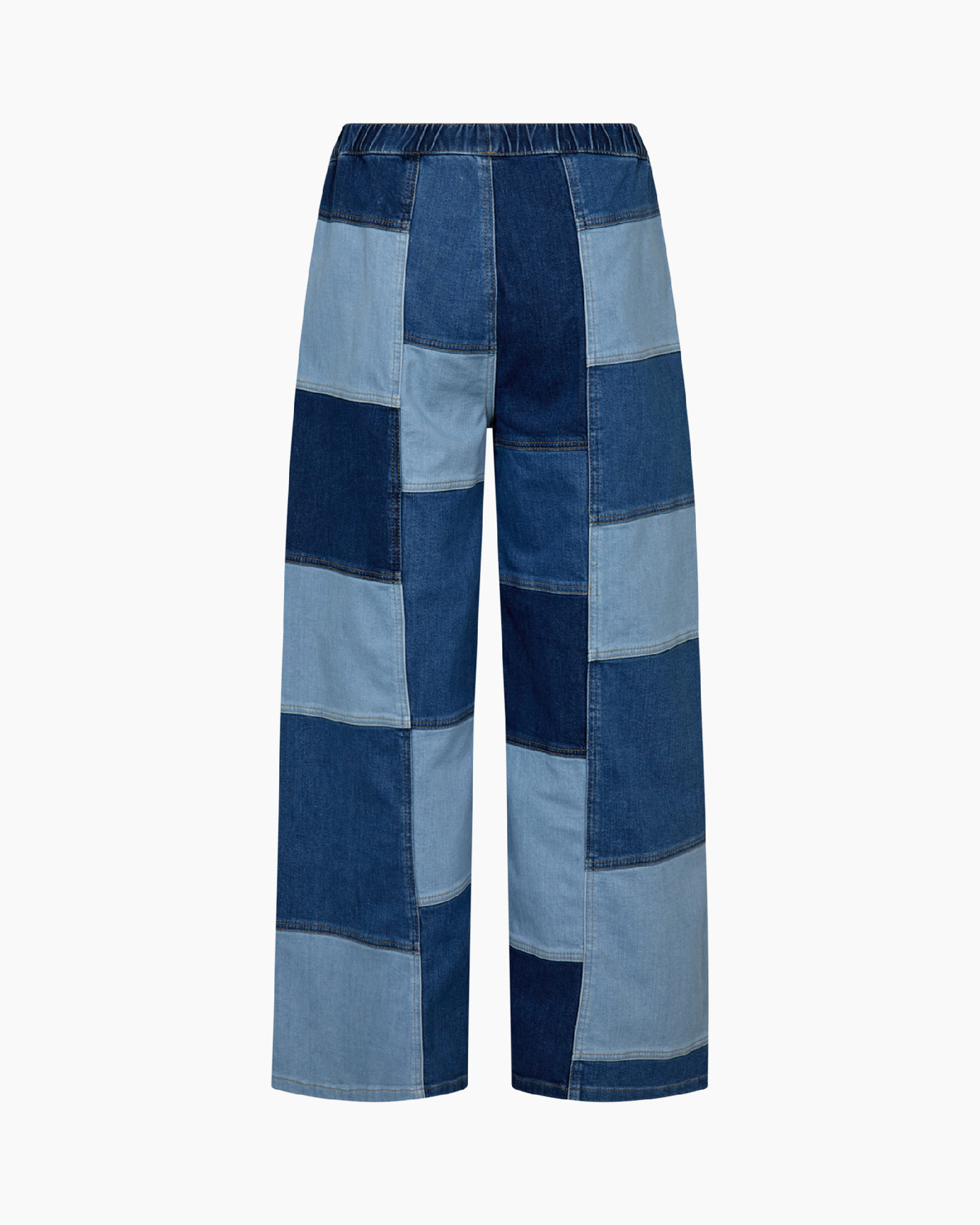 Jeans Patch Denim Ll Blauw
