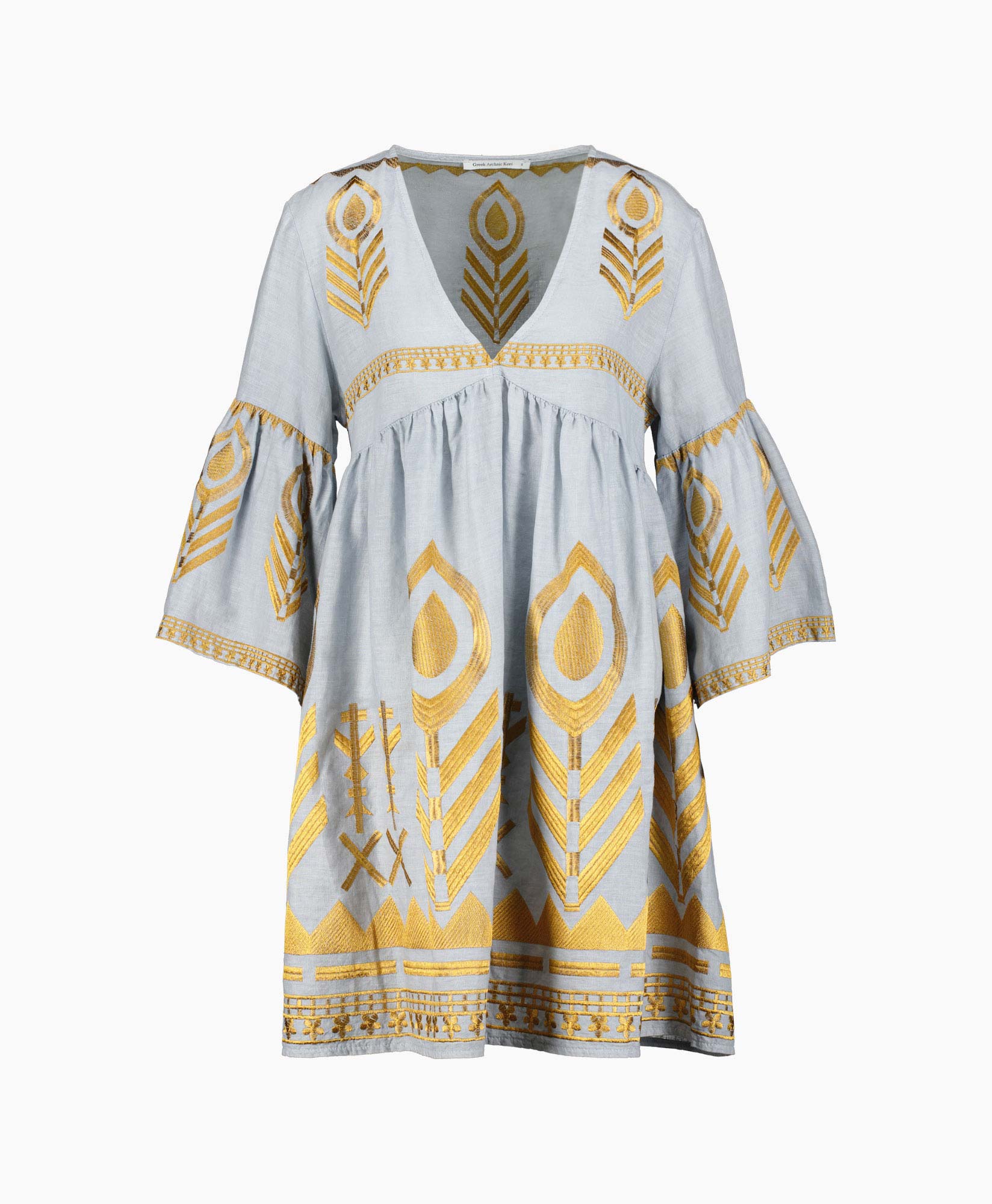 Greek Archaic Kori Jurk 230559 Grijs