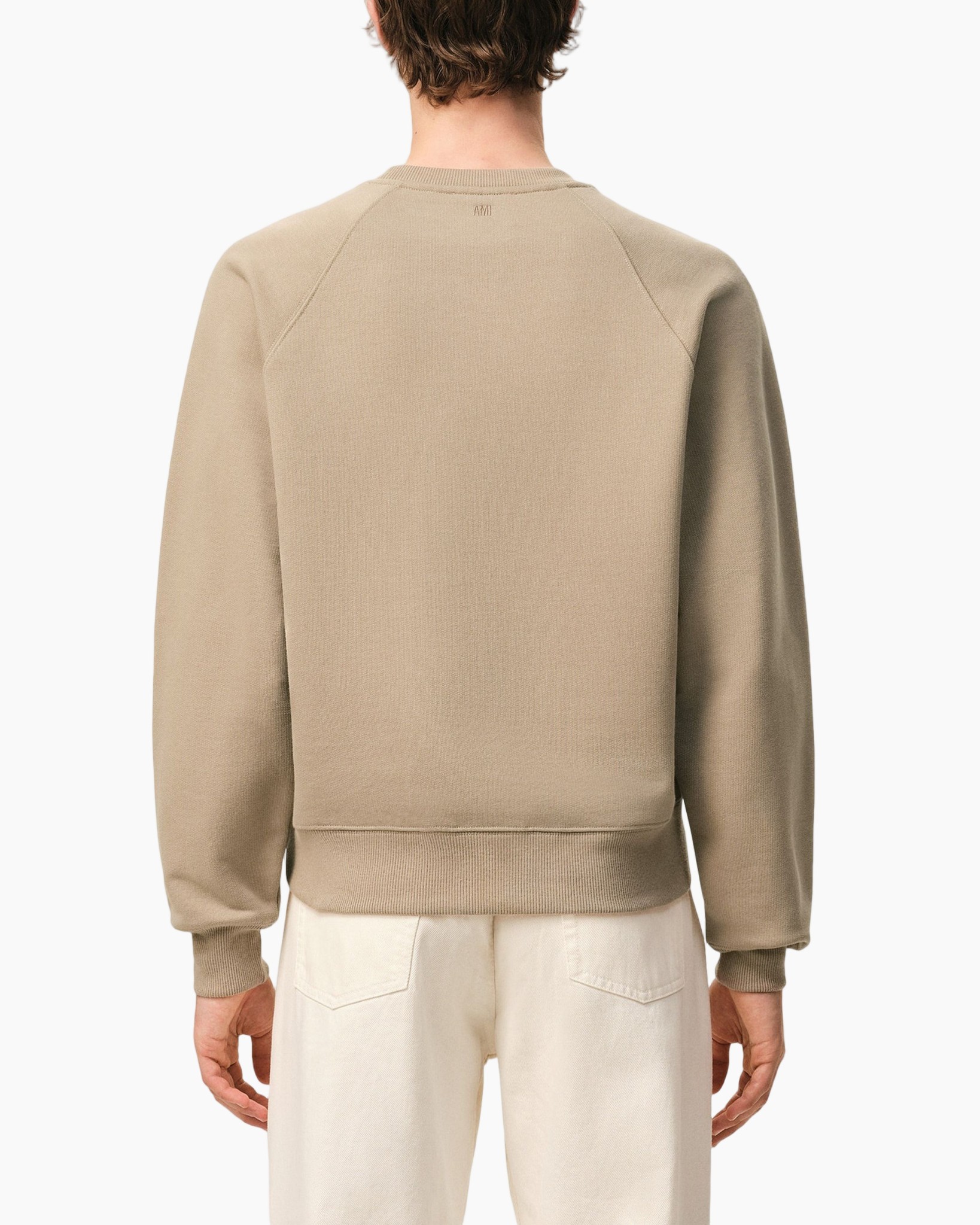 sweatshirt, beige, raglan, crew-neck, lang-sleeve