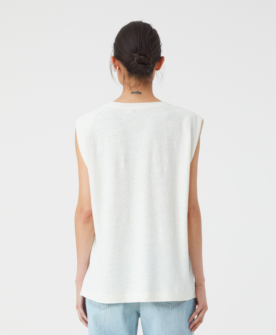 Closed Top & T-shirt Sleeveless T-shirt Off White