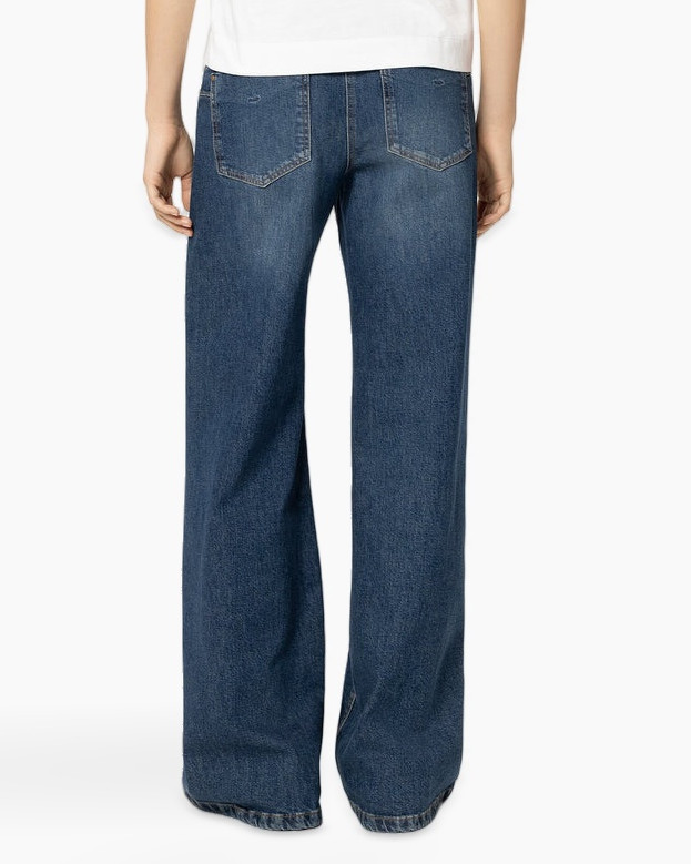 wide-leg, jeans, denim, blue, pants