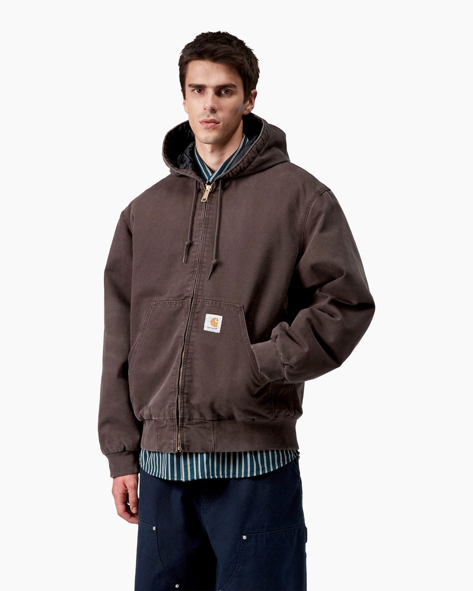 hoodie, rits, pullover, zak, bruin