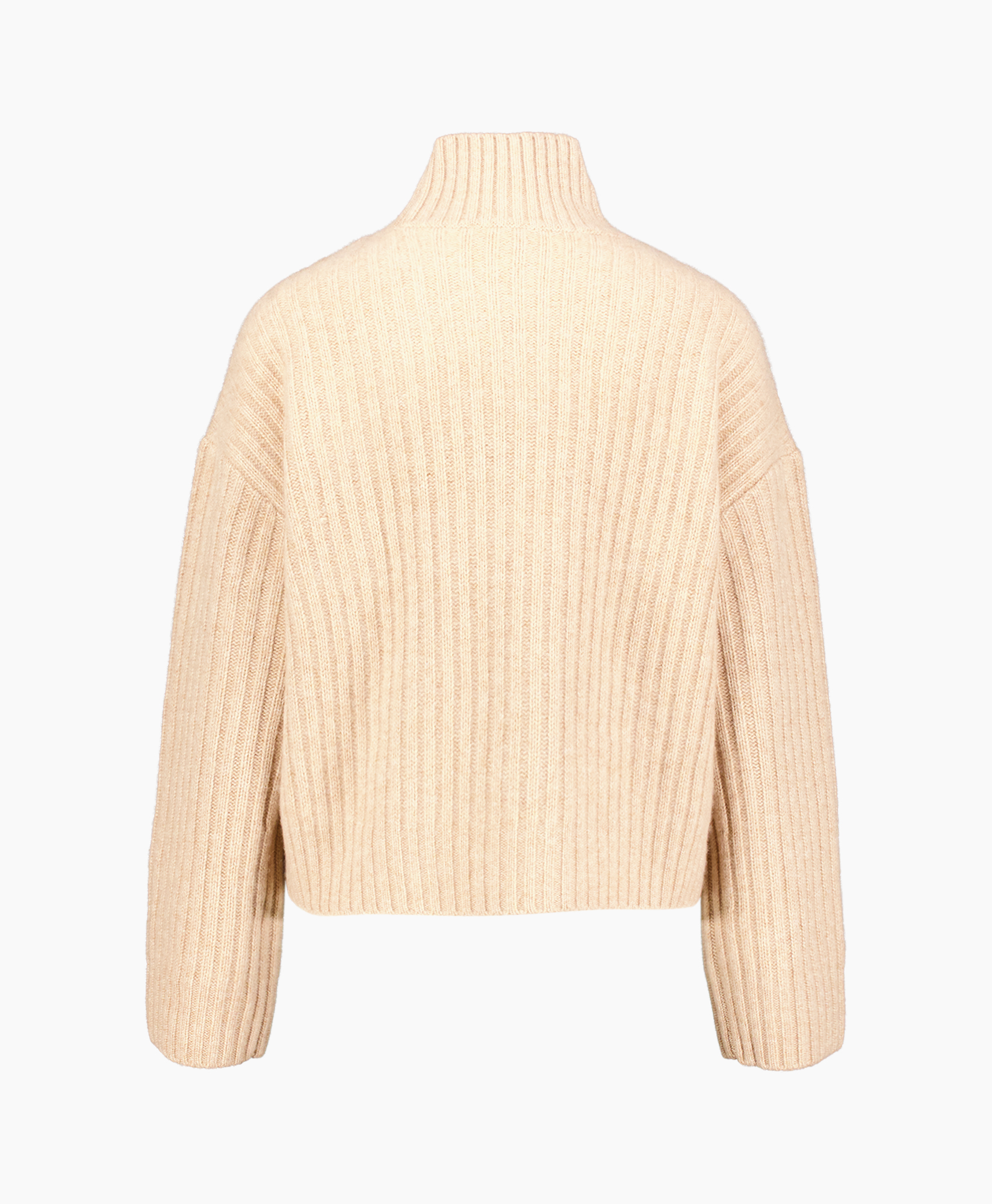 breisel, trui, kraagtrui, kabel gebreid, beige