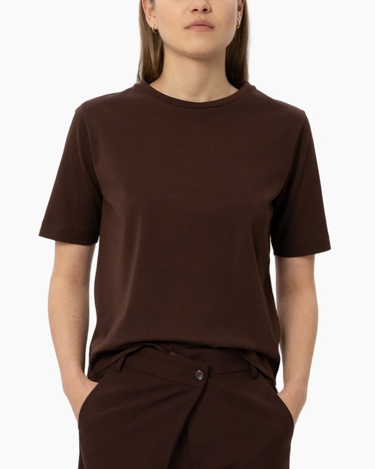 T-shirt 347216/7920-0 Donker Bruin