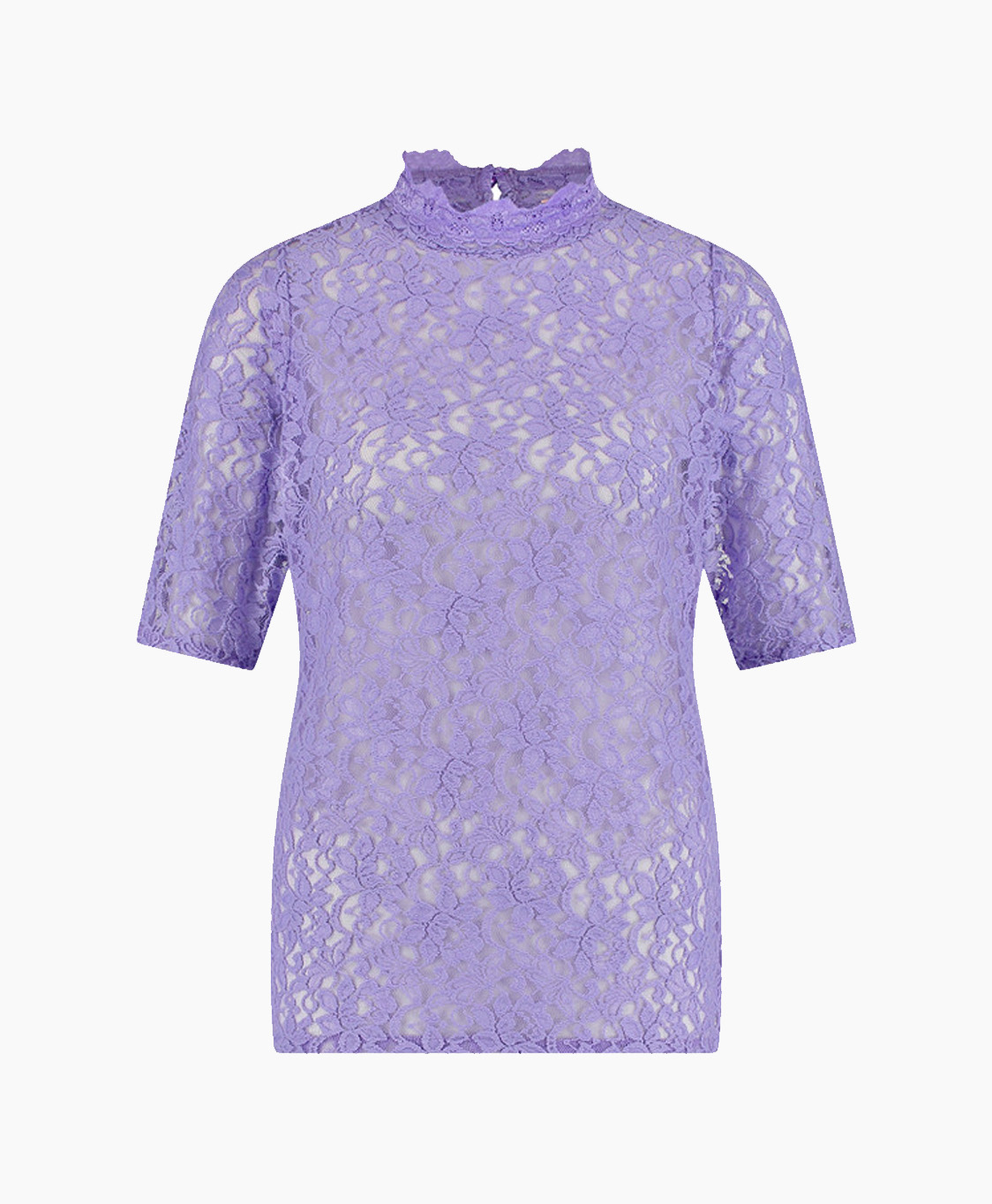Studio Anneloes Top & T-shirt Lovia Lace Top Paars
