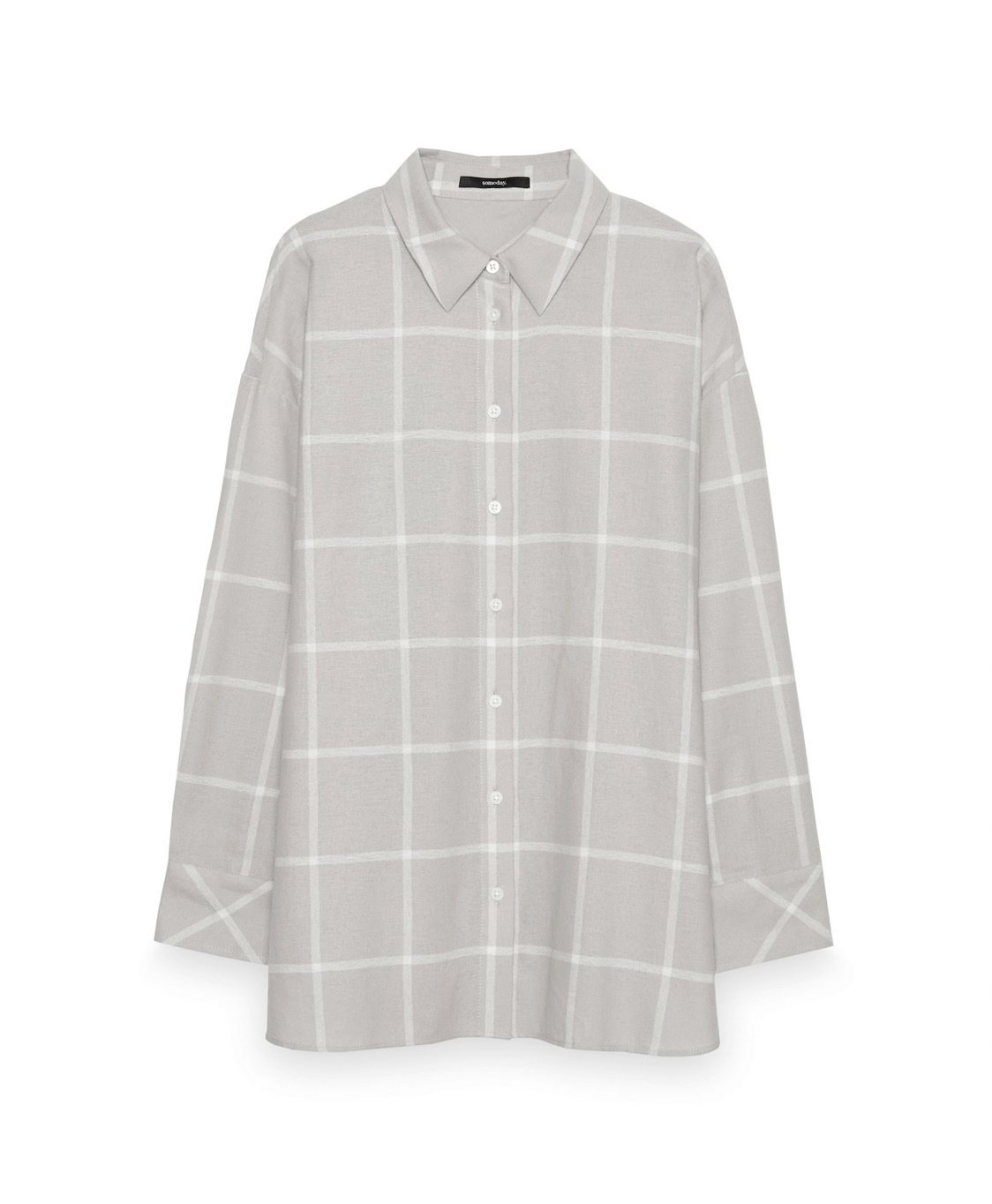 Someday Blouse Zanou Check Licht Grijs