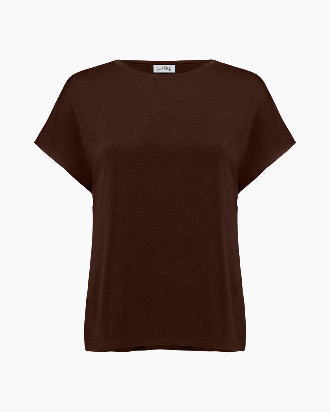 tshirt, short sleeve, brown, plain, cotton