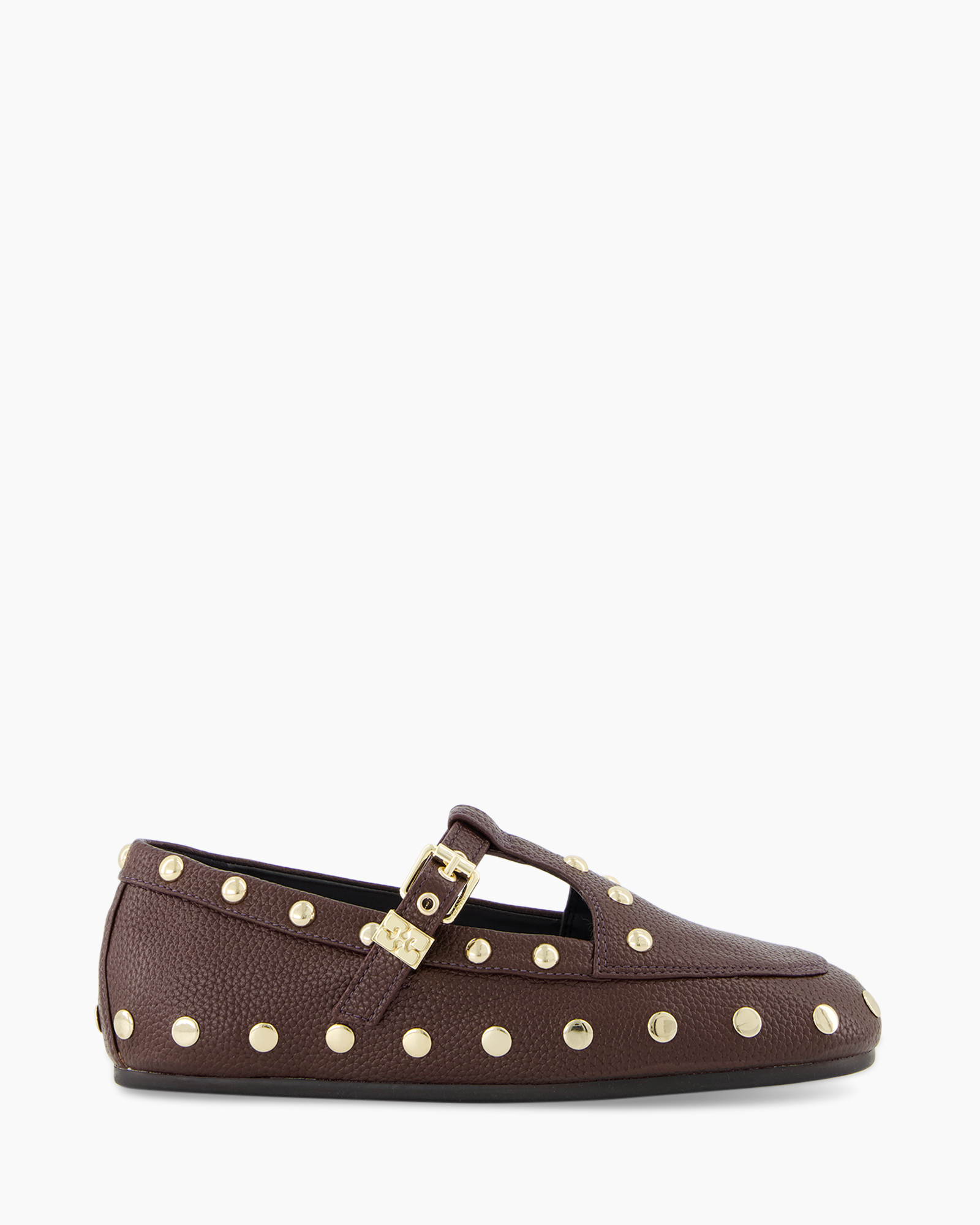 loafers, moccasins, studs, bruin, leerleder
