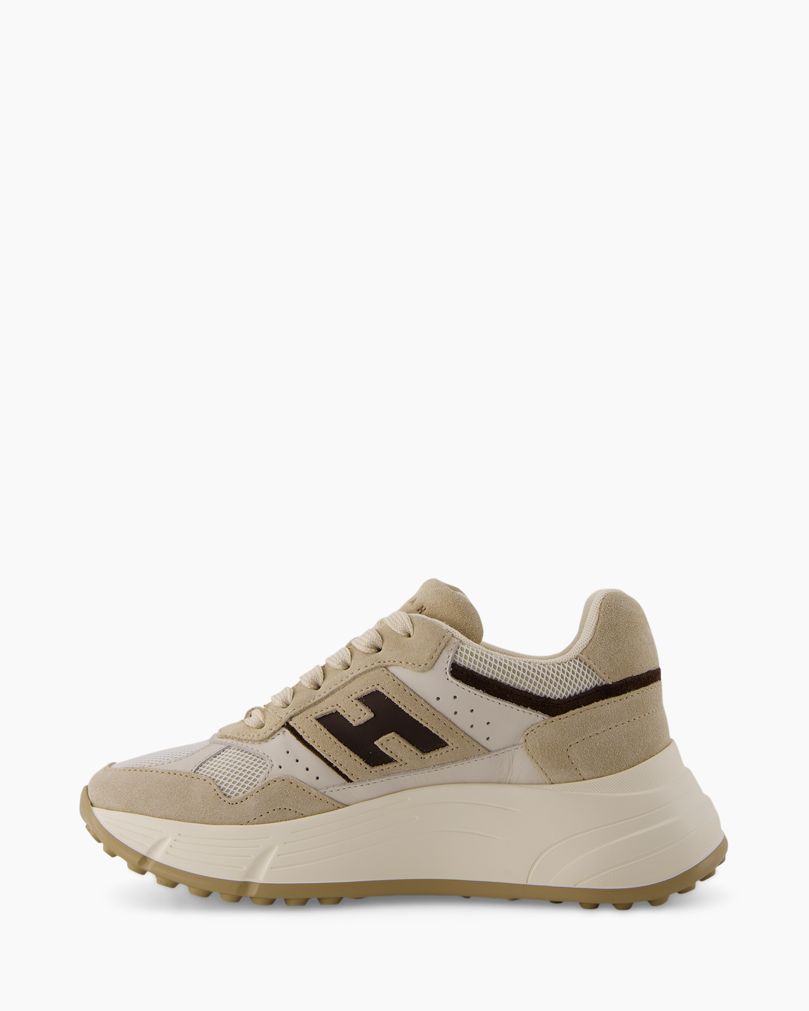 Sneaker H669 Allacciato Beige