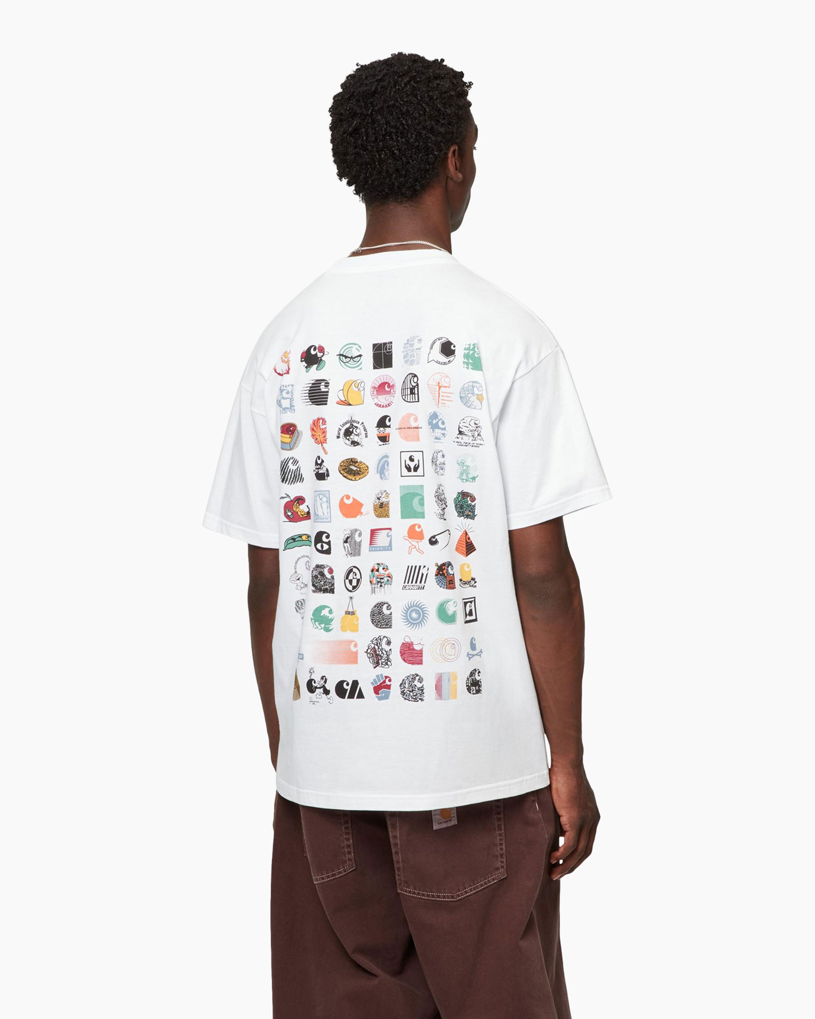 T-shirt Korte Mouw S/s C Logo Archive Wit