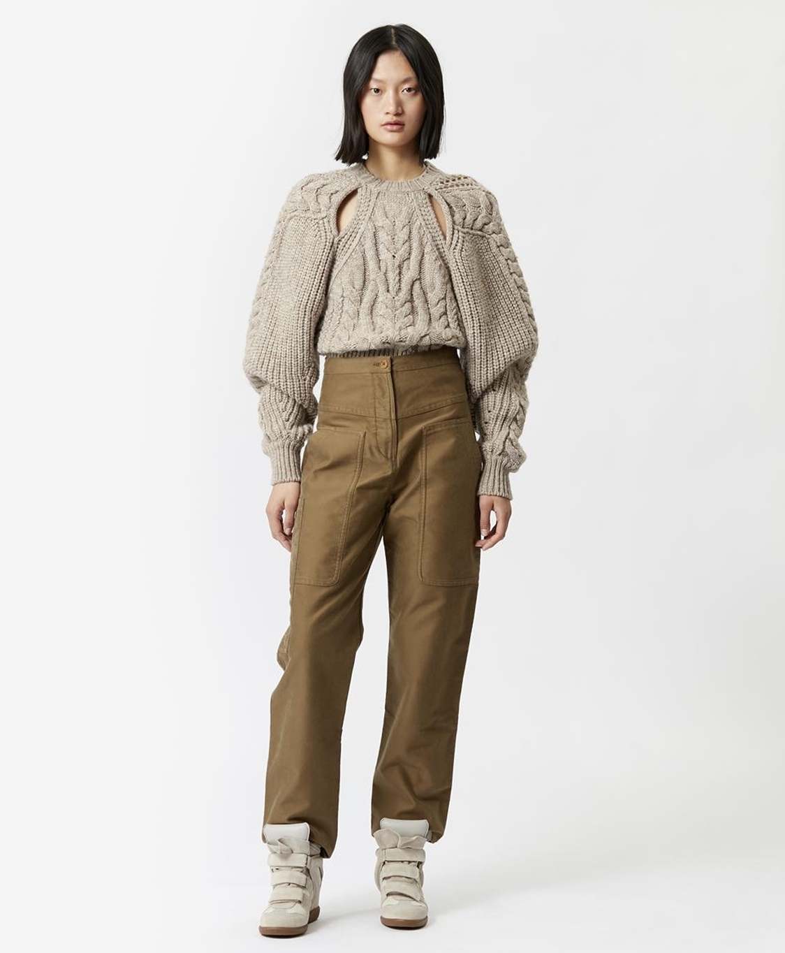 Marant Étoile Broek Philna-ga Khaki