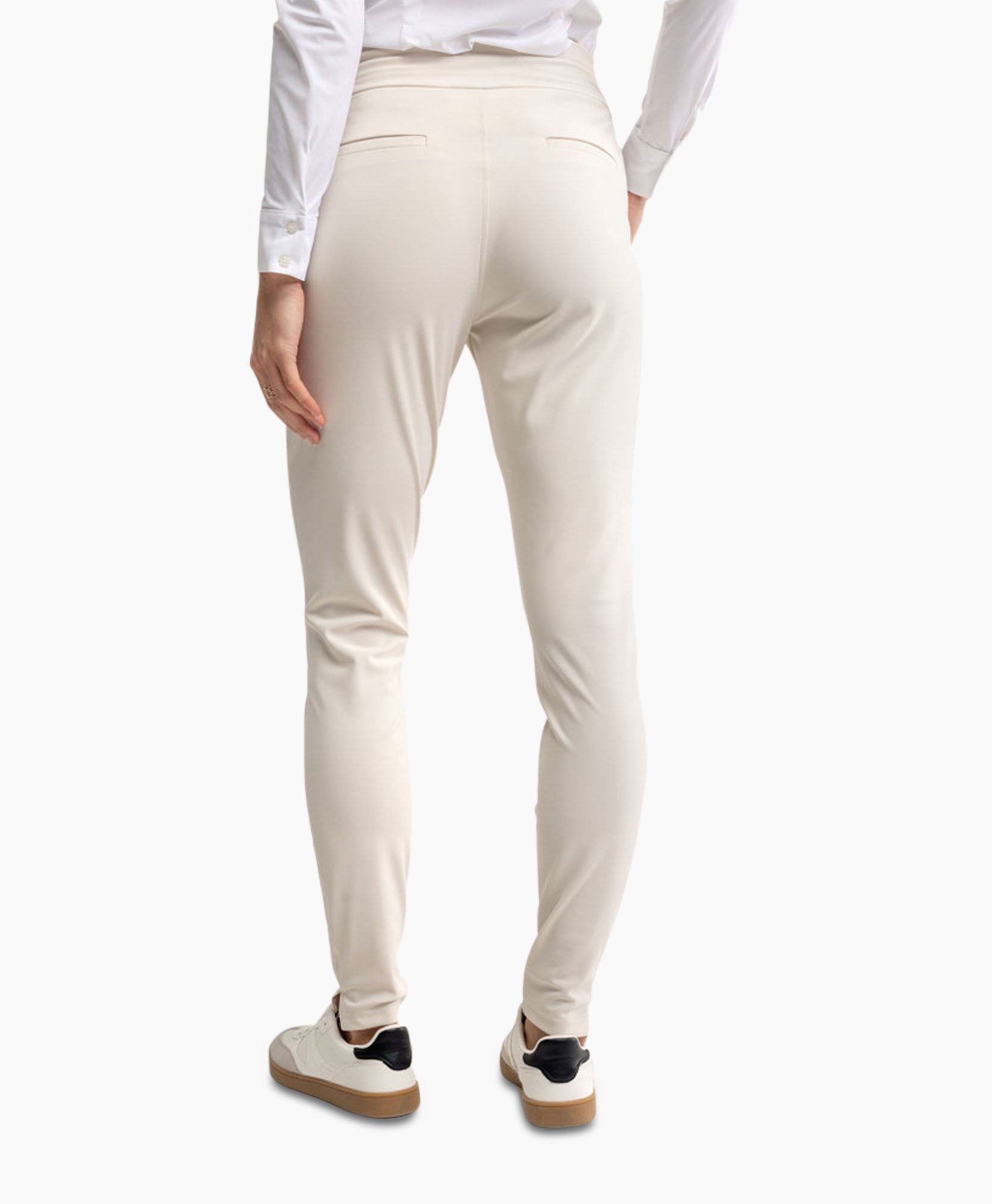 Broek Downstairs Bonded Trousers Off White