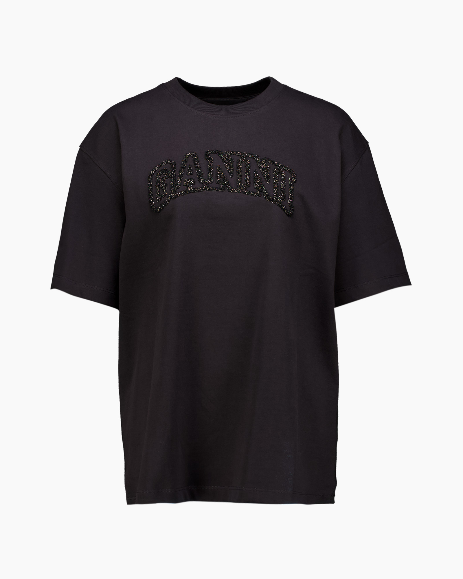 T-shirt Korte Mouw Heavy Cotton Drop Shoulder Gann Donker Grijs