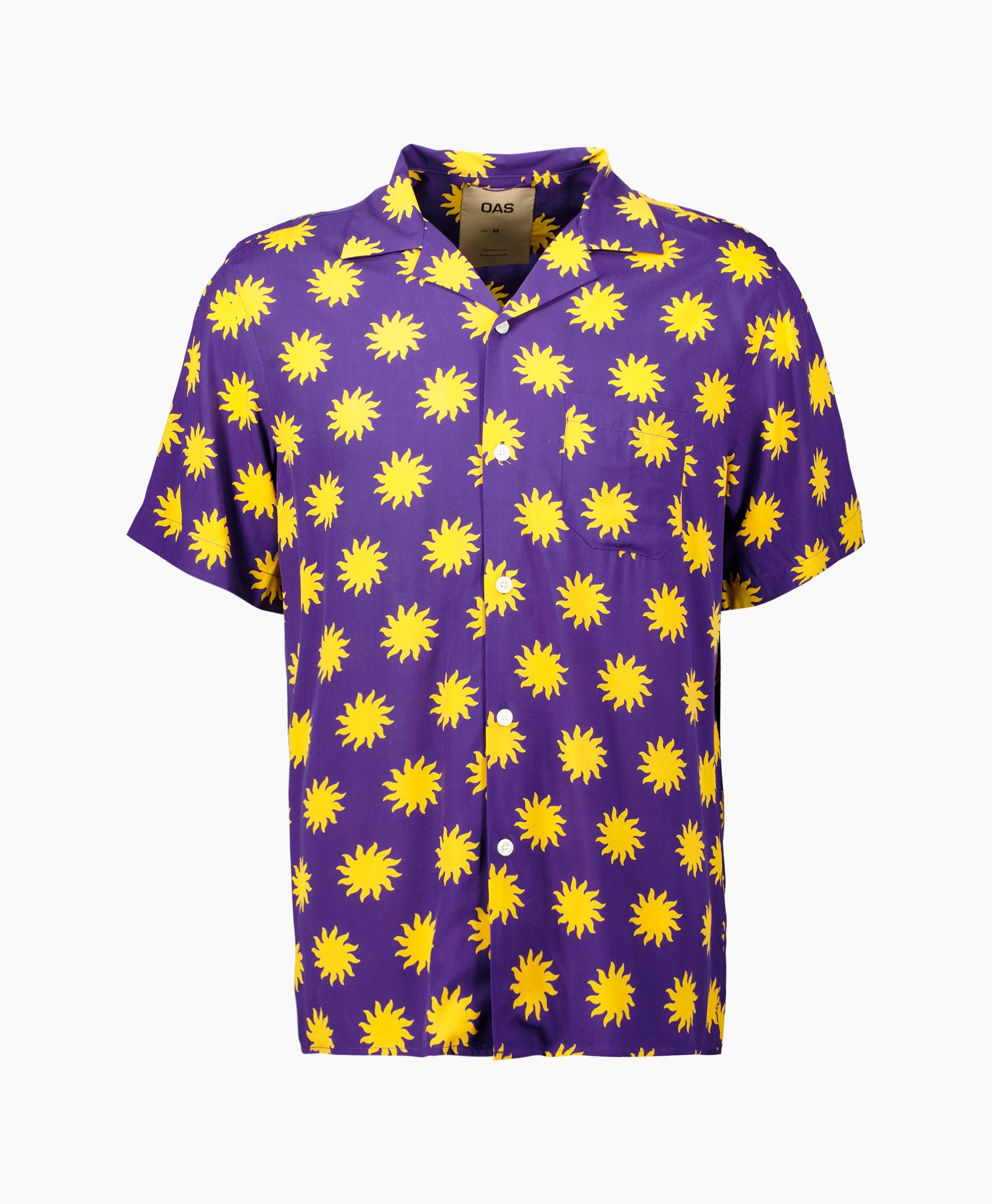 Oas Overshirt Sunday Sun Viscose Print + 2 Kleurig