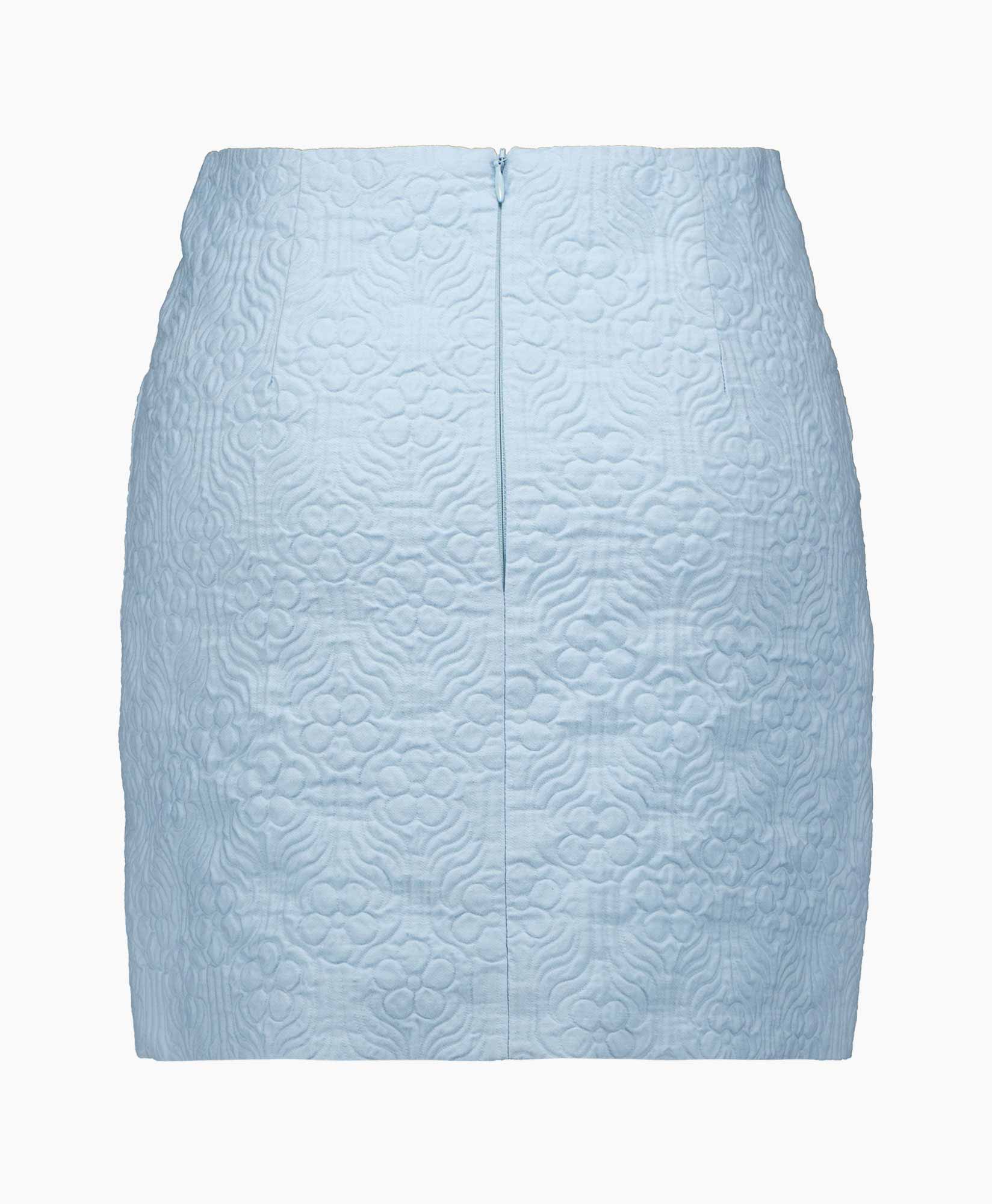 Minirok Short Jacquard Skirt Blauw