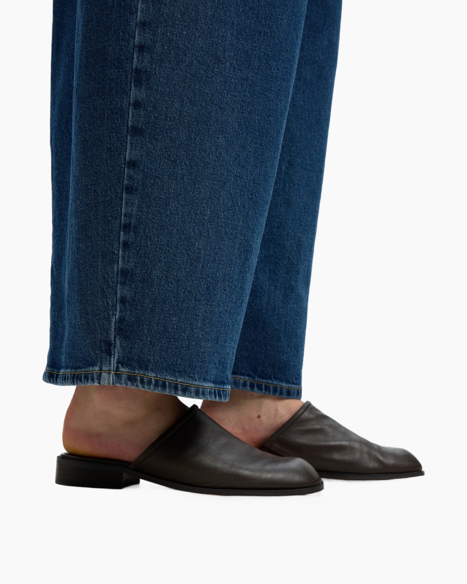 spijkerbroek, denim, instap, mules, mokassins