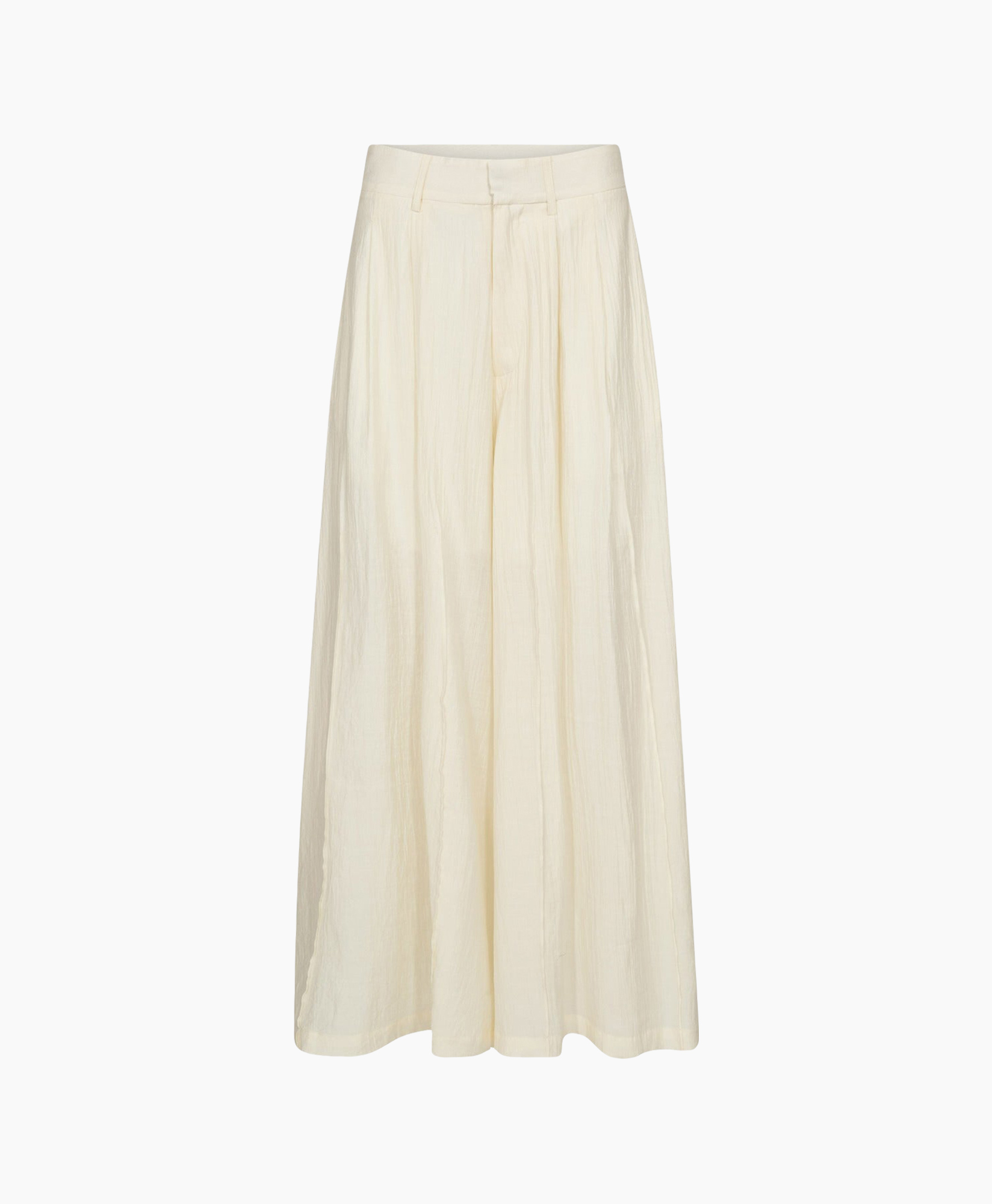 skirt, pleated, cream, long, linen