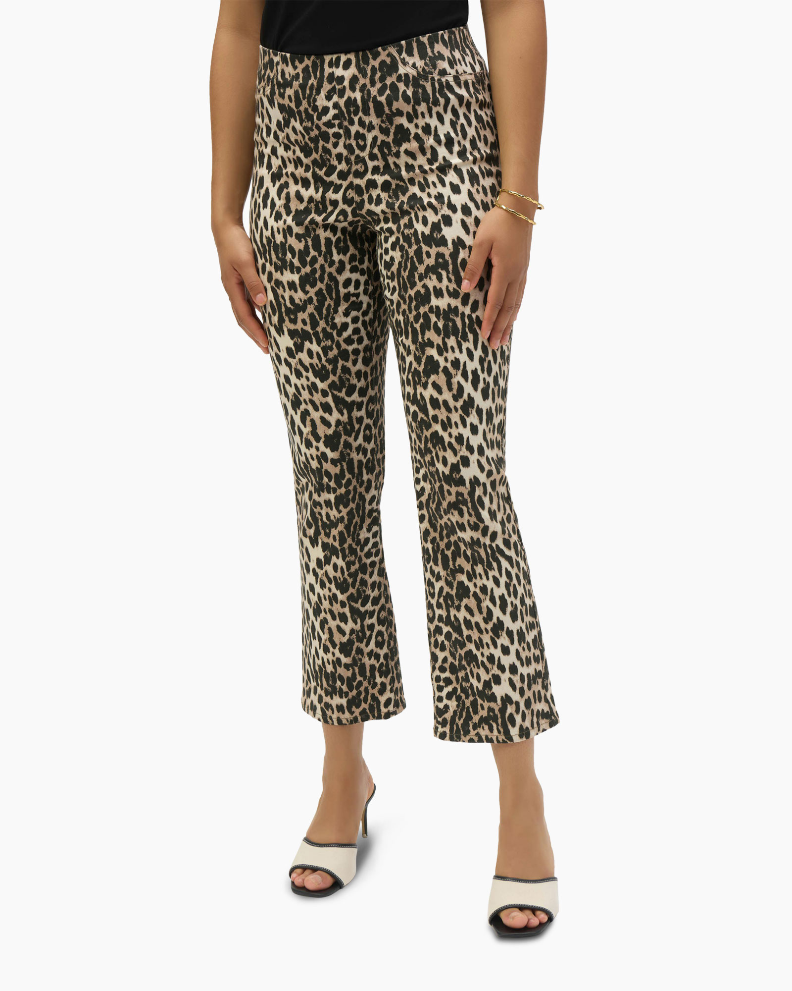 Broek Print Beige