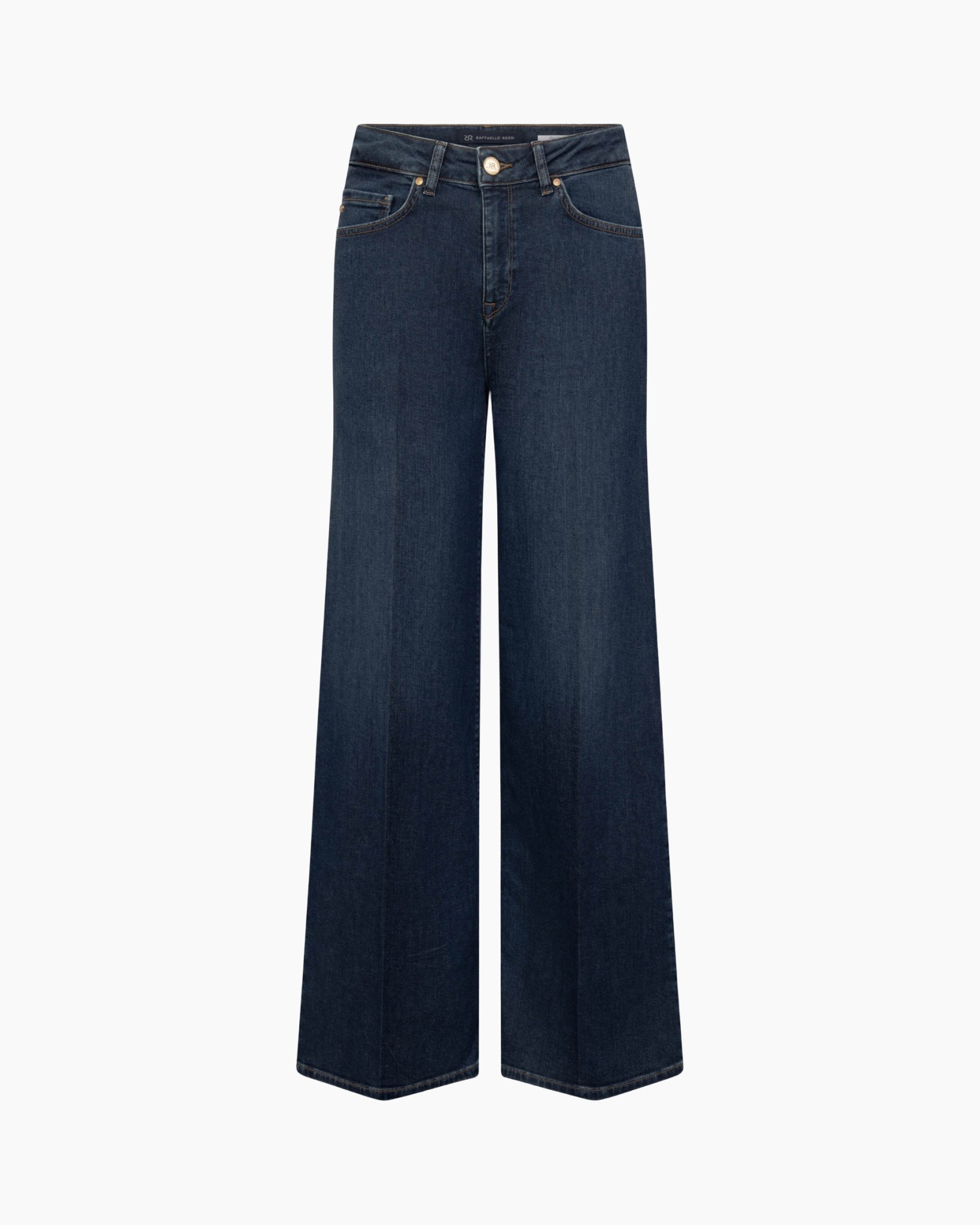 denim, spijkerbroek, wijdedelig, blauw, broek