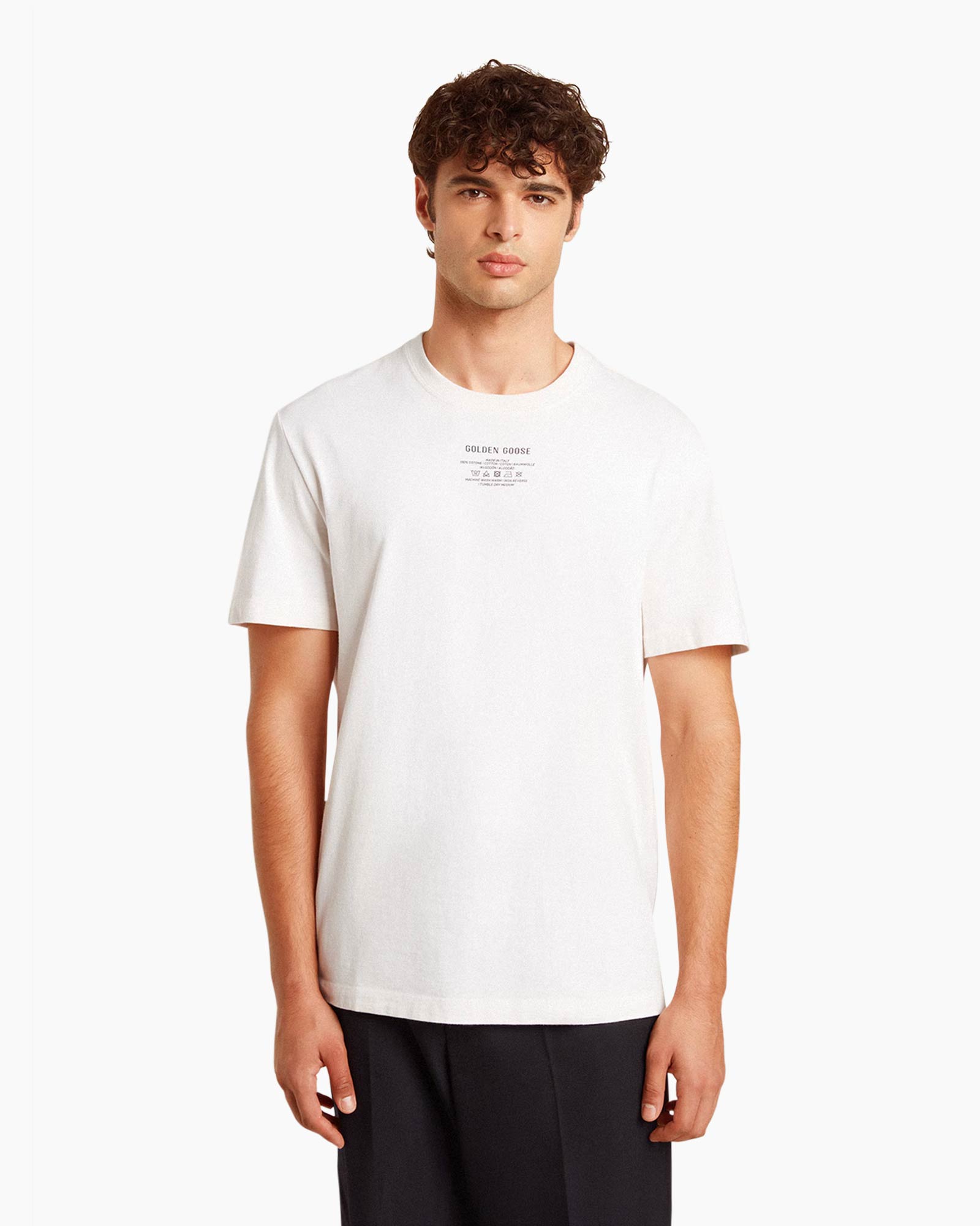 T-shirt Korte Mouw Journey M's Regular Oragnic Cot Wit