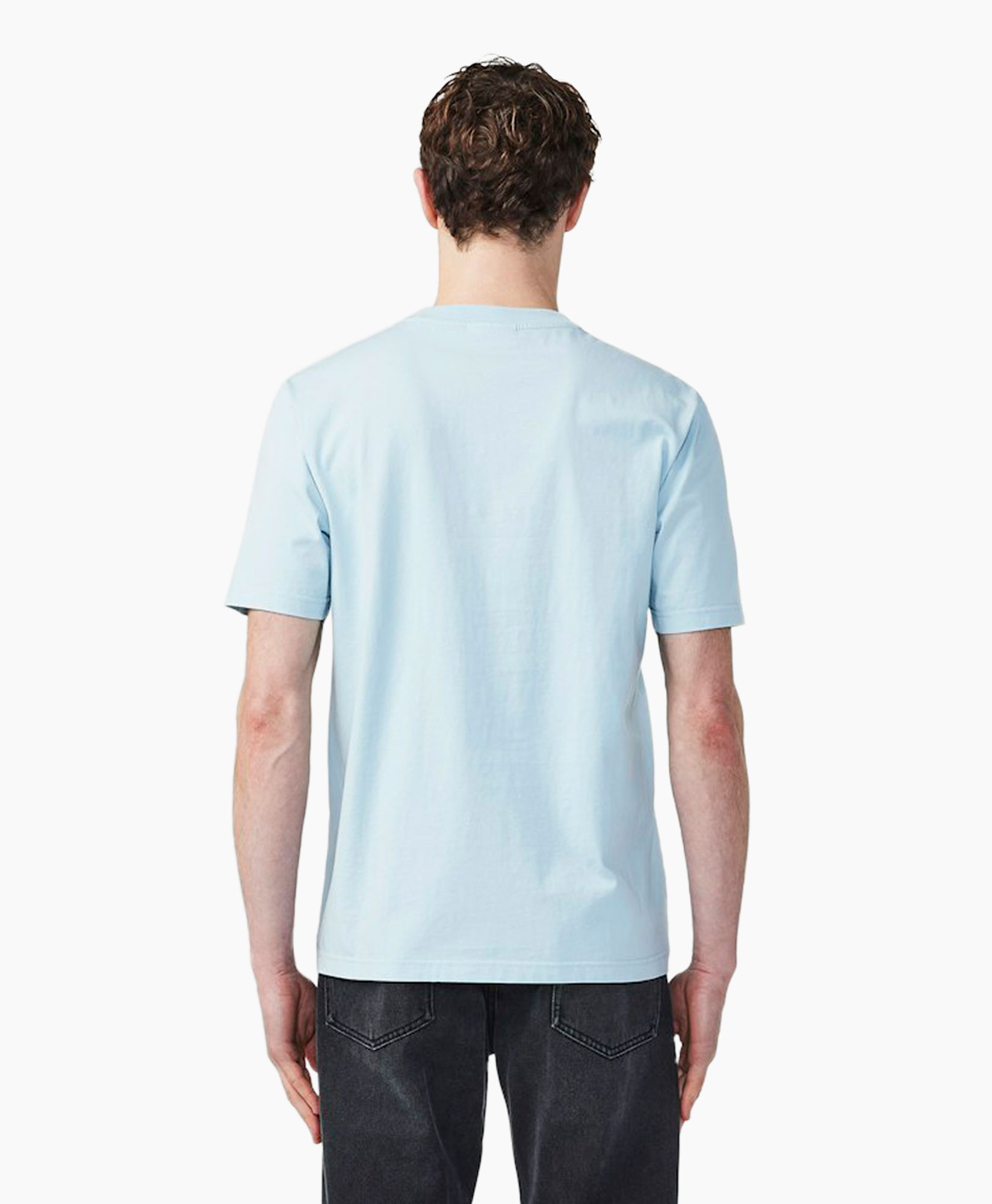 T-shirt Adam Licht Blauw
