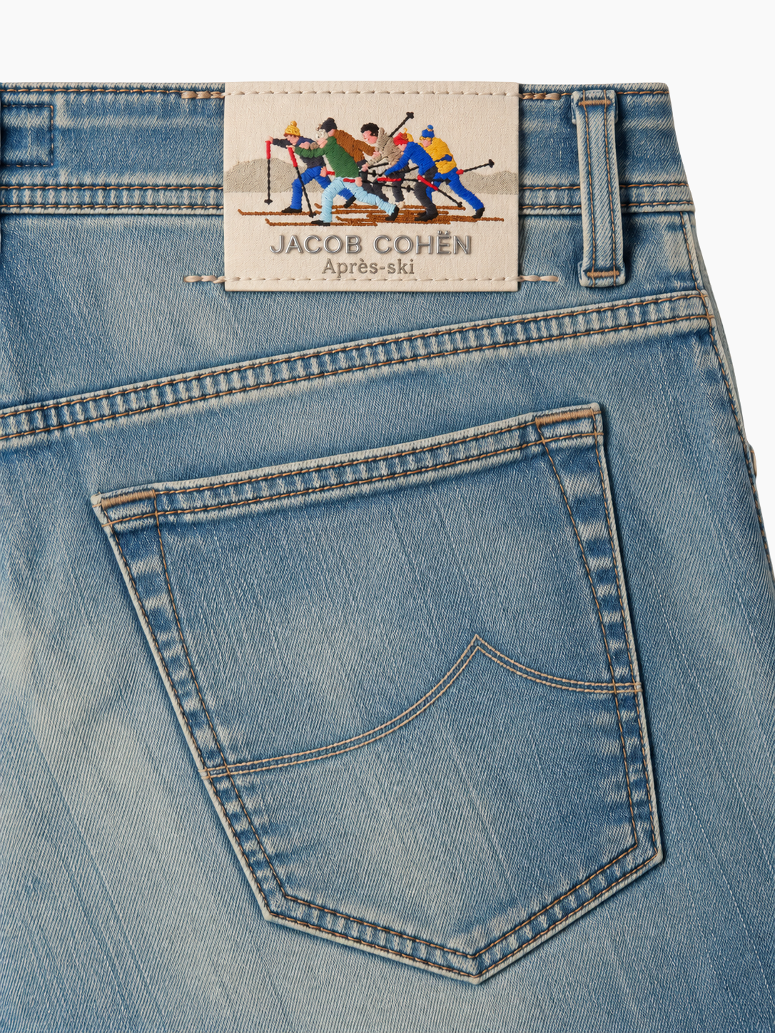 jeans,  denim,  achterzak,  label patch,  stiksels
