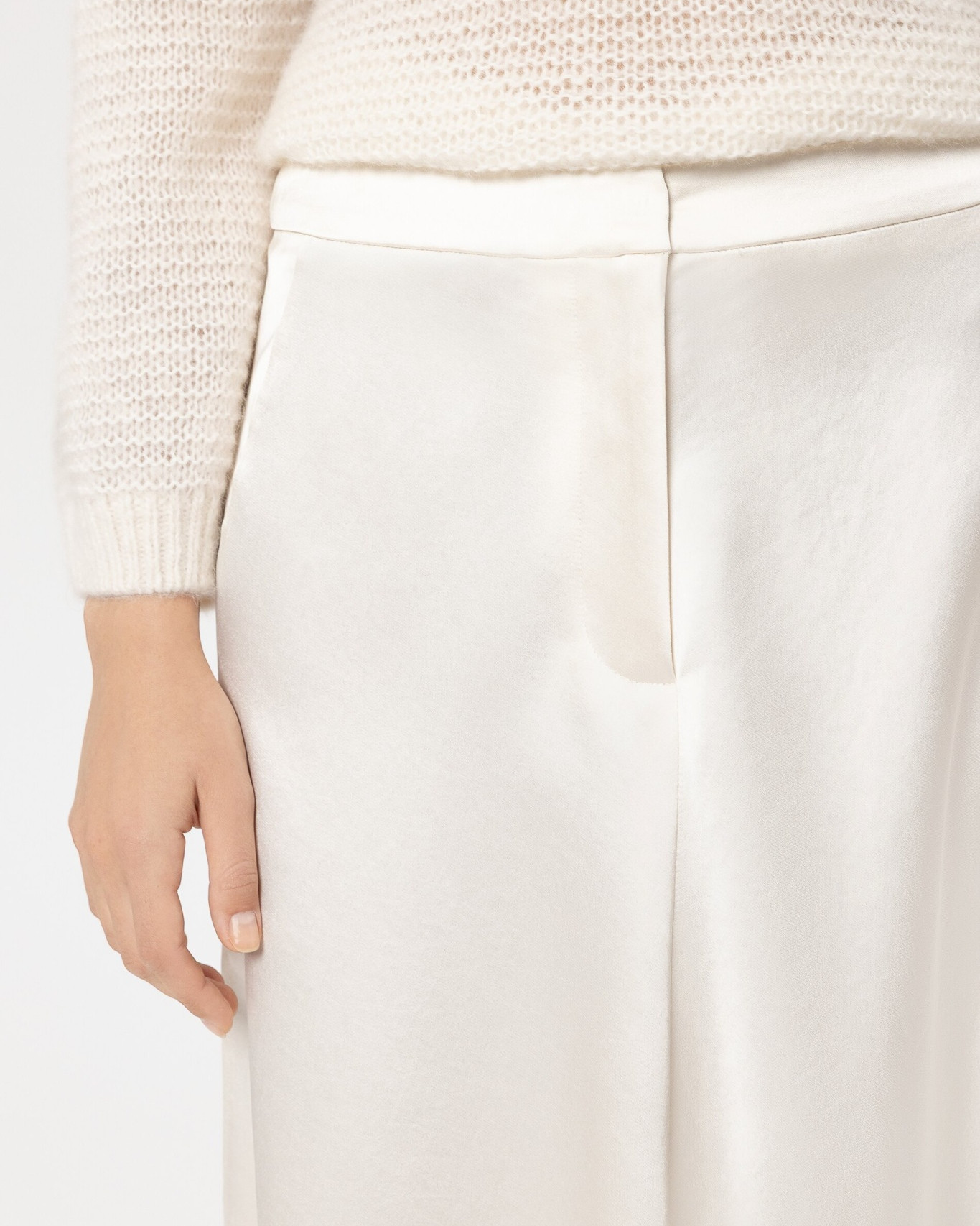 Linen, Long Sleeve, Skirt, Pants, Person