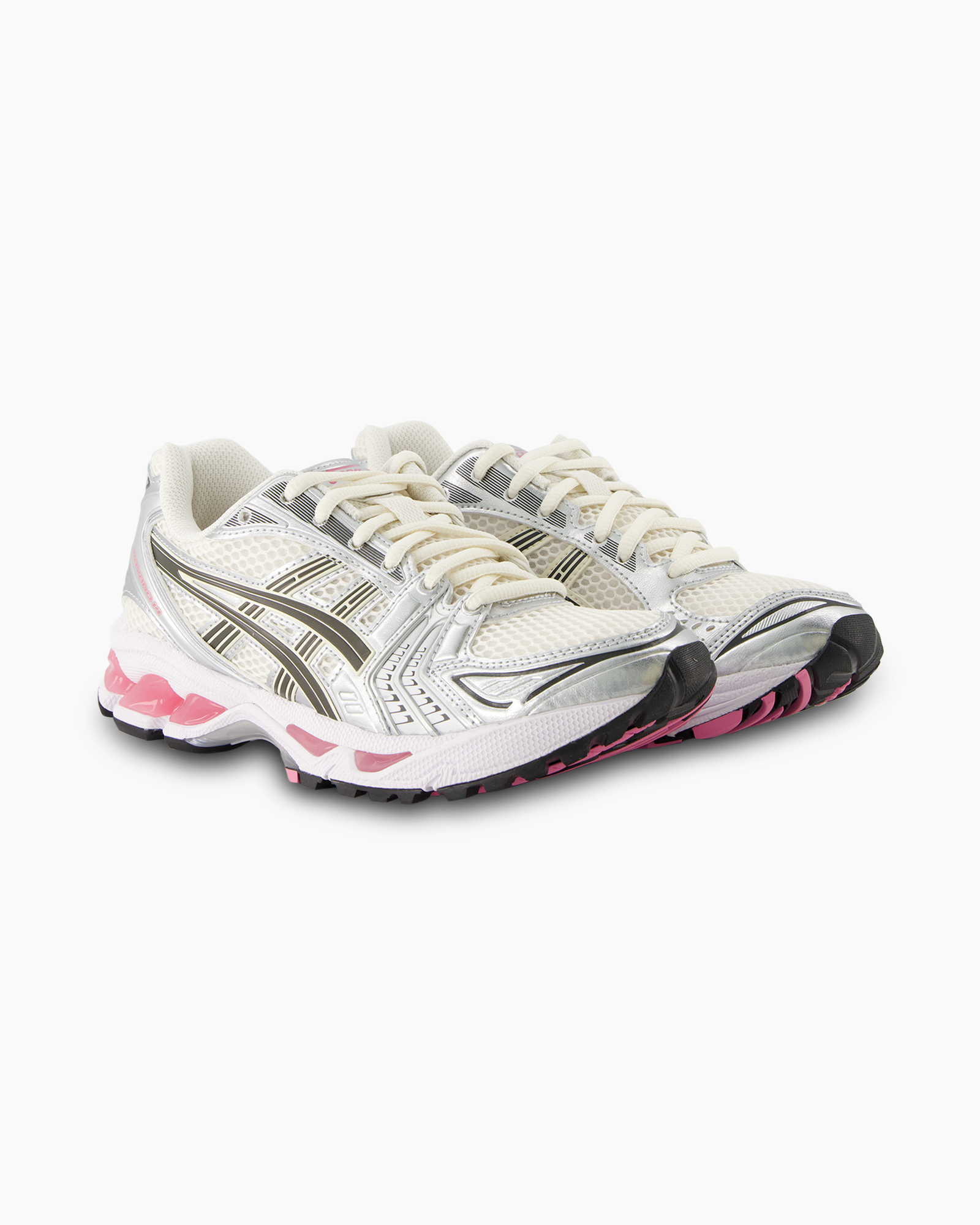hardloopschoen, sneaker, wit, gaas/gaasmesh, roze aksent