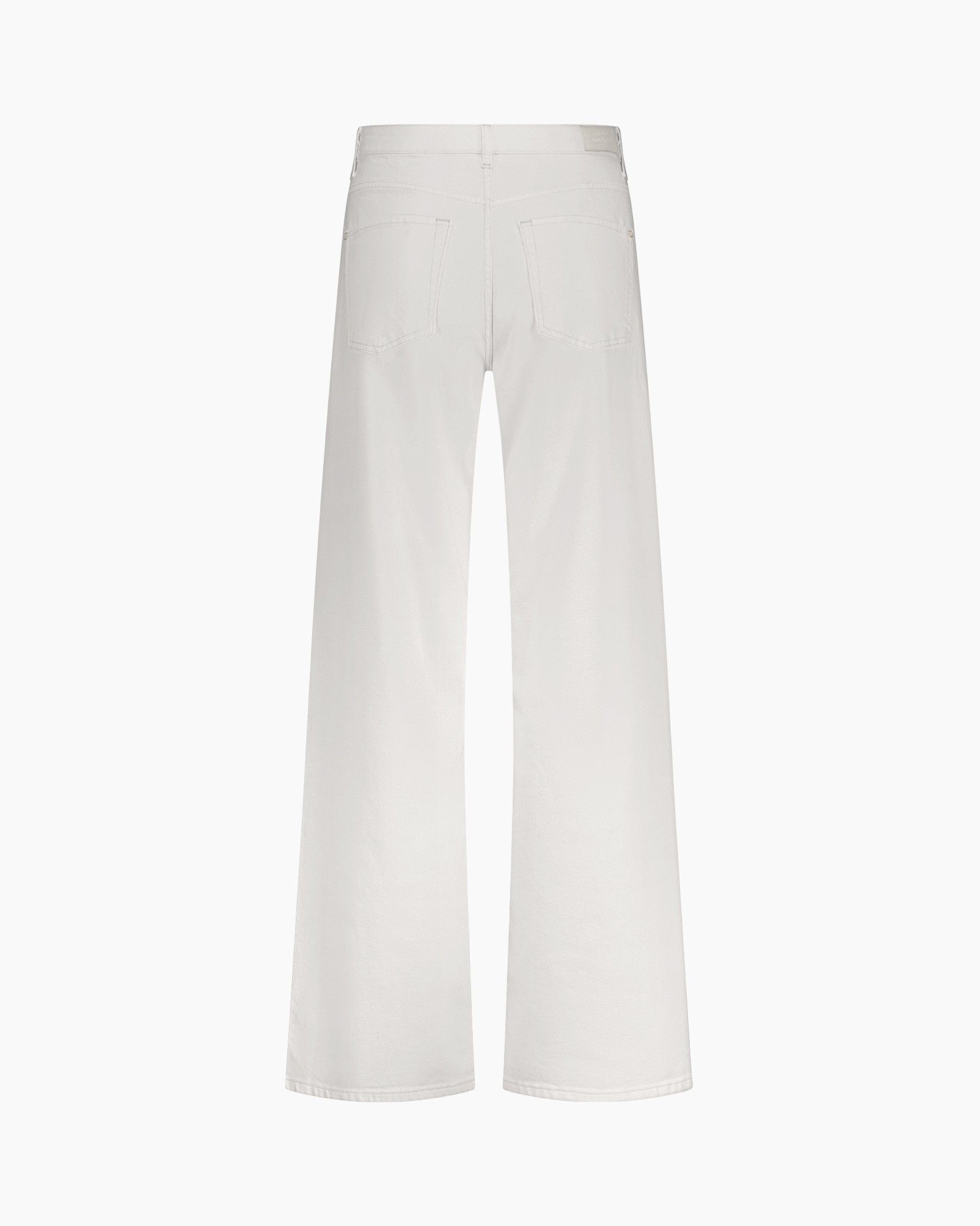 broeken, spijkerbroek, wijdere pasvorm, lichtgrijs, middelhoge taille