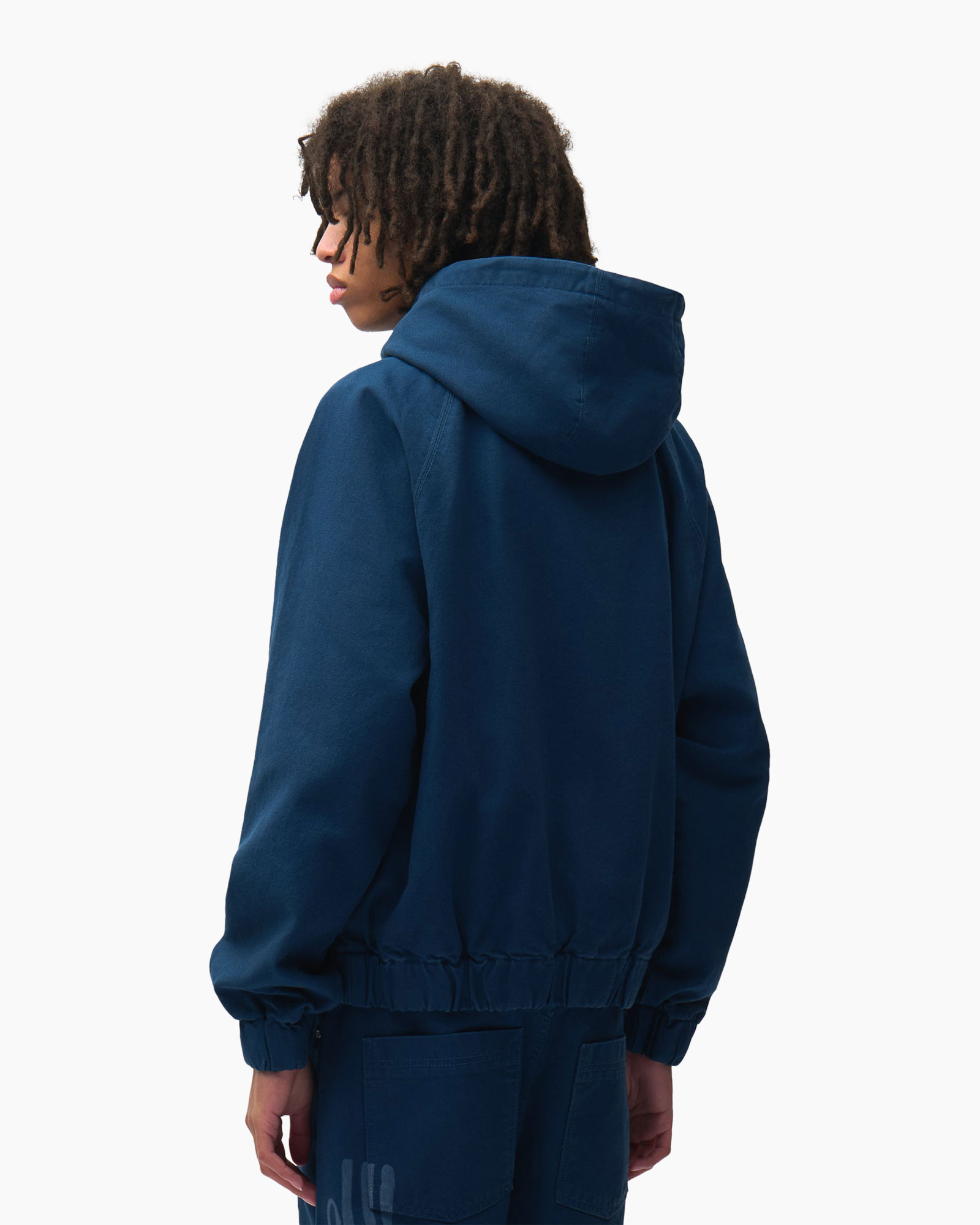 hoodie, rits, touwtjes, nachtblauw, logo-muted