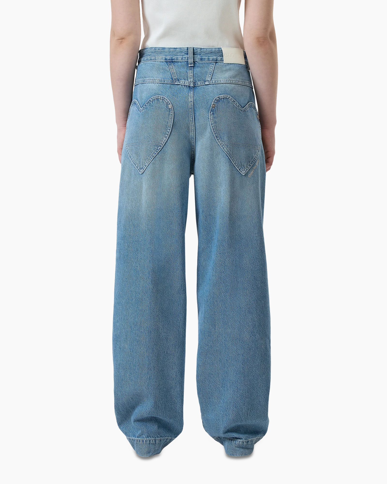 Jeans Deni-x Heart Pockets Blauw