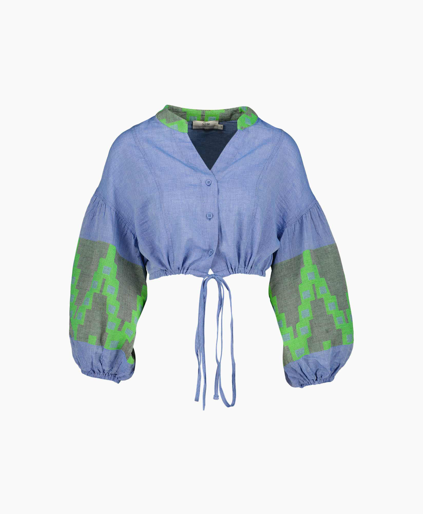 Devotion Blouse Zeolithos Blauw dessin