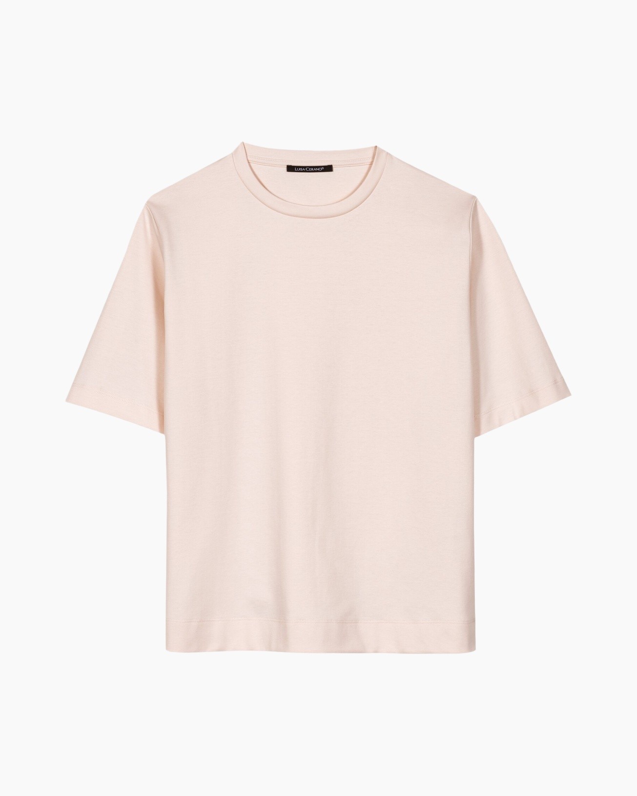 t-shirt, korte mouw, perzik, egale, kato