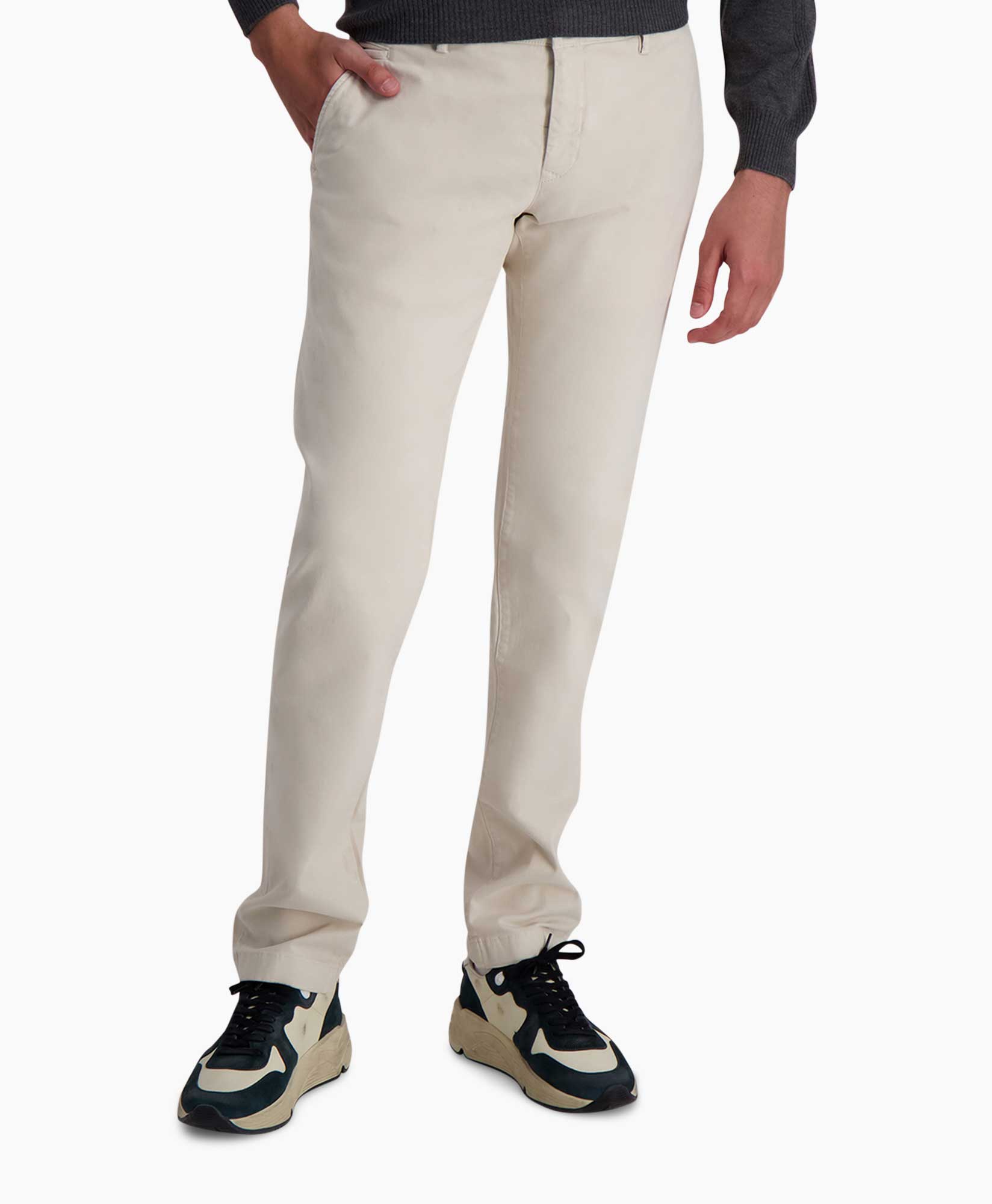 Pantalon Slim Fit Bobby Off White