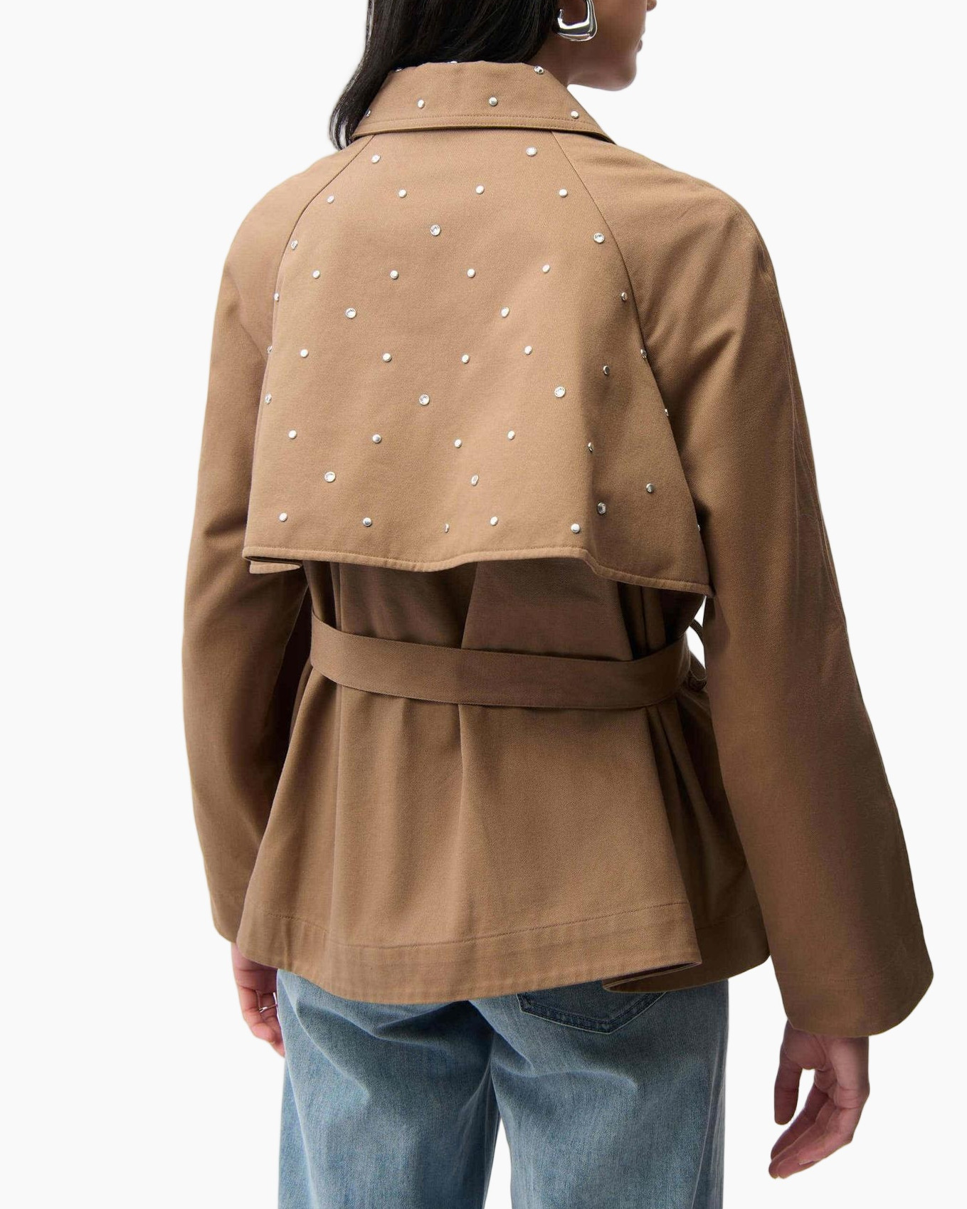 trench, belted, beige, collar, long-sleeve